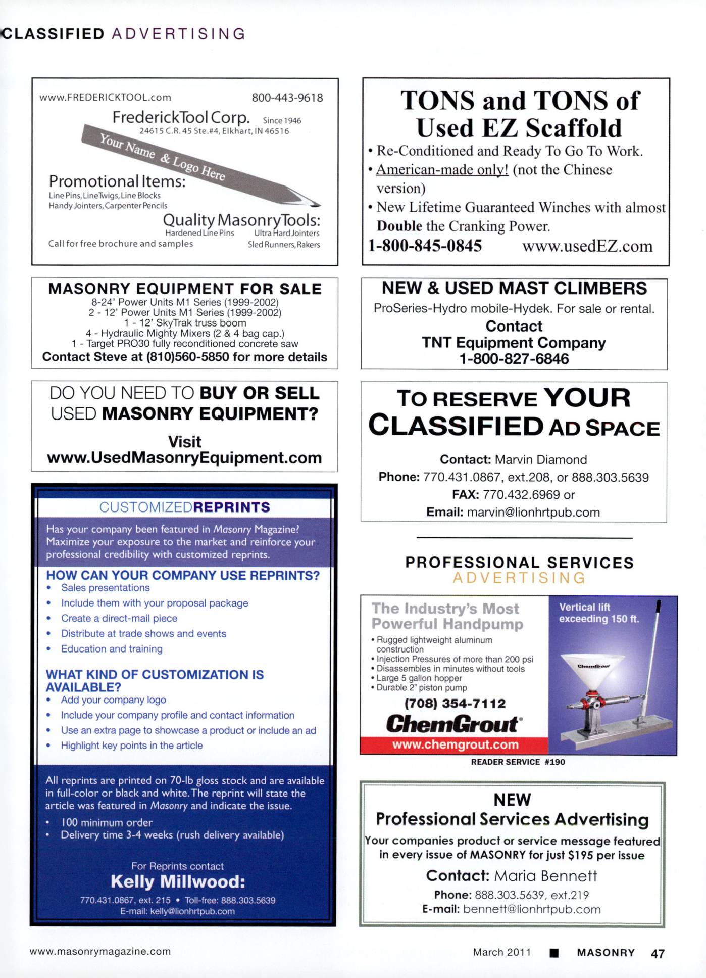 Masonry Magazine March 2011 Page. 49