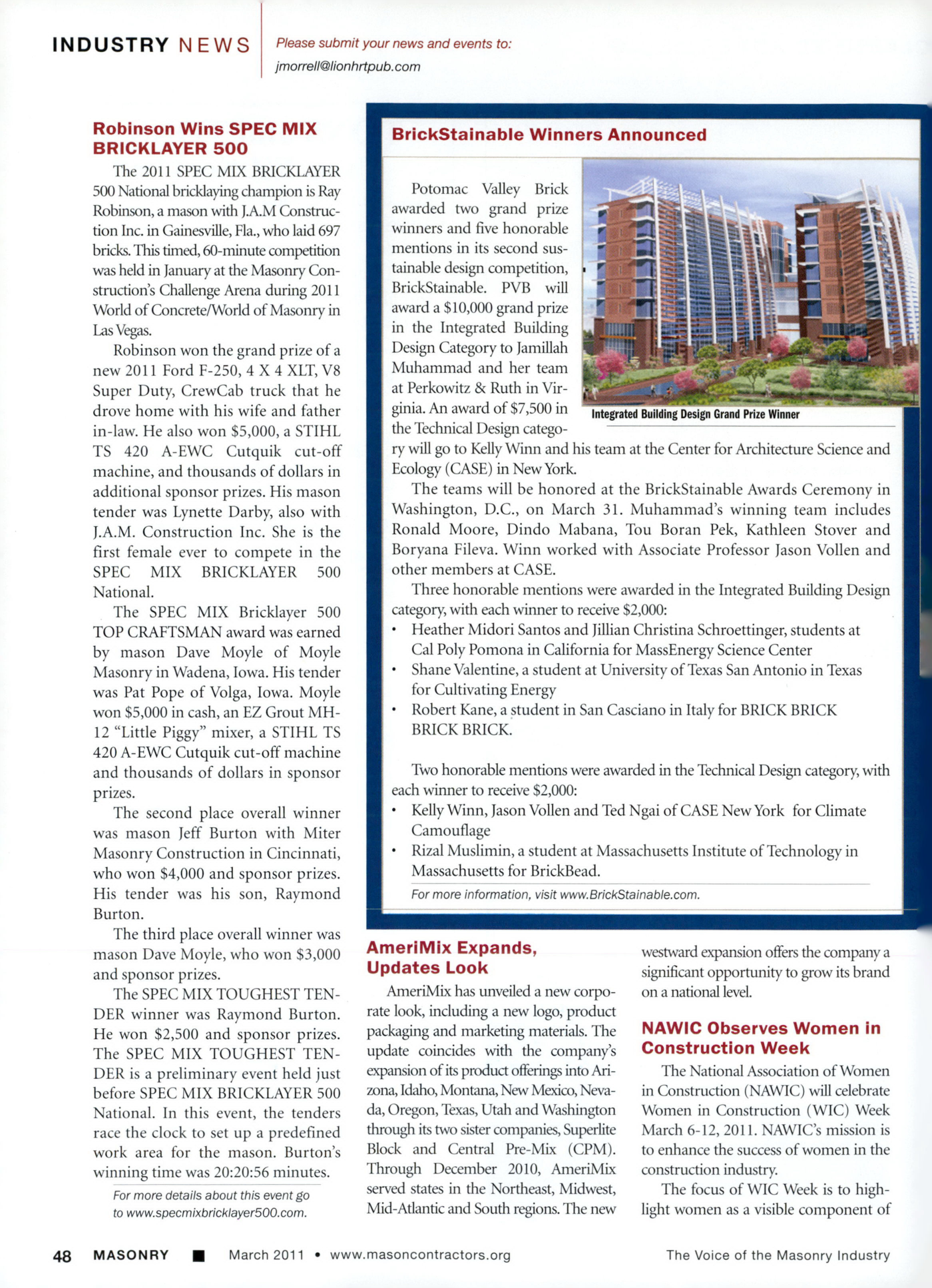 Masonry Magazine March 2011 Page. 50