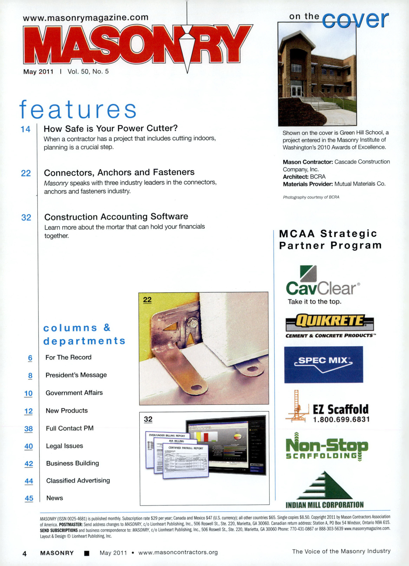 Masonry Magazine May 2011 Page. 6