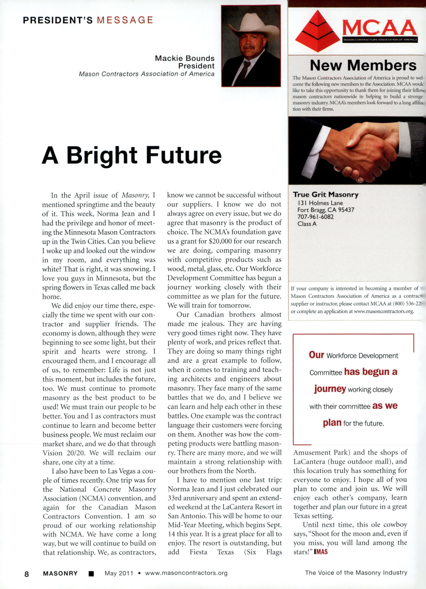 Masonry Magazine May 2011 Page. 10