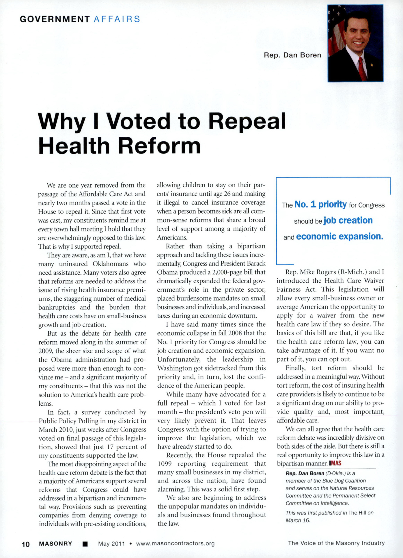 Masonry Magazine May 2011 Page. 12