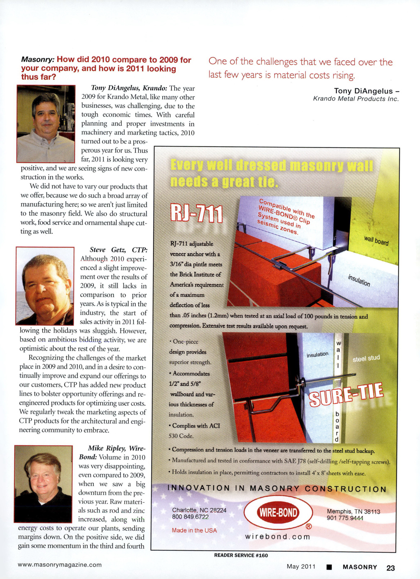 Masonry Magazine May 2011 Page. 25