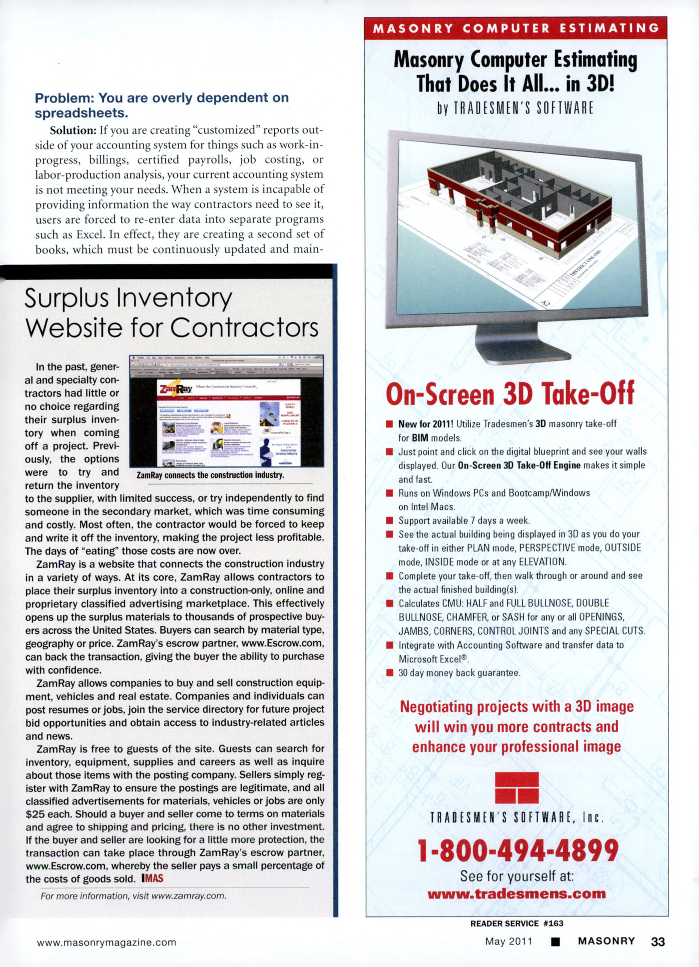 Masonry Magazine May 2011 Page. 35