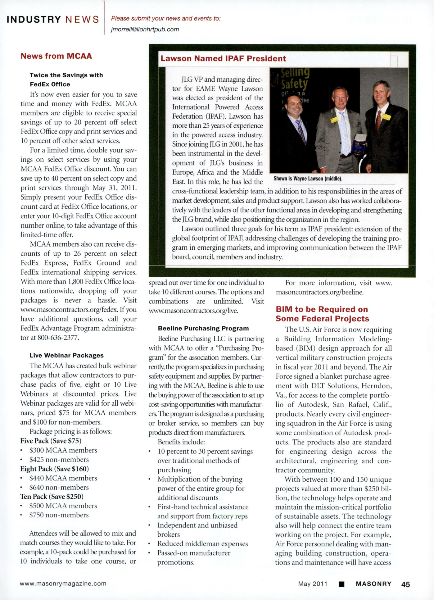 Masonry Magazine May 2011 Page. 47