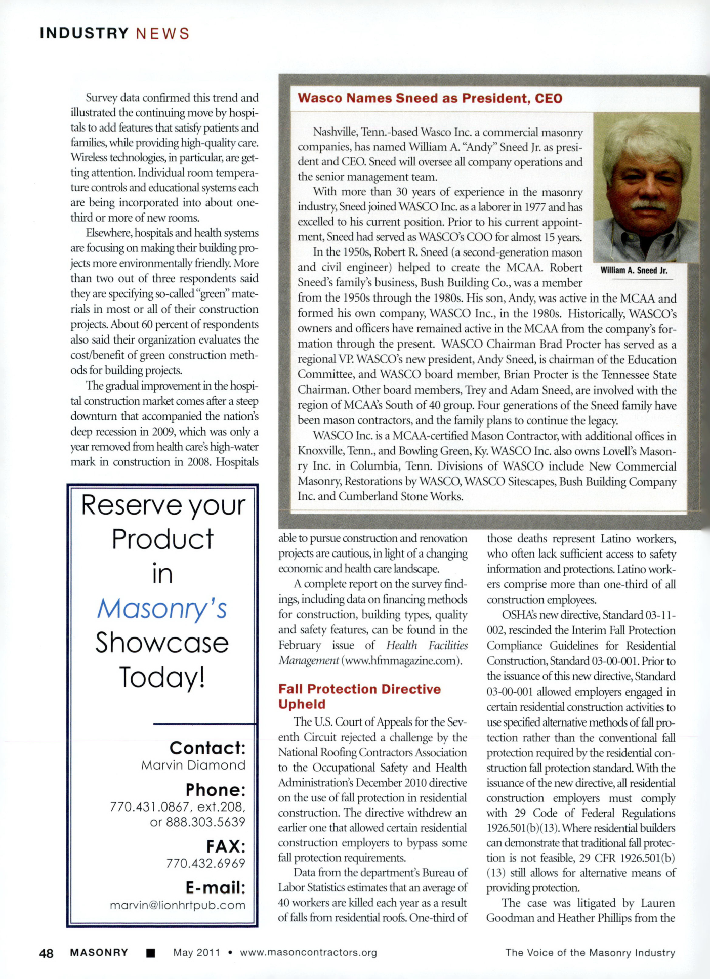 Masonry Magazine May 2011 Page. 50