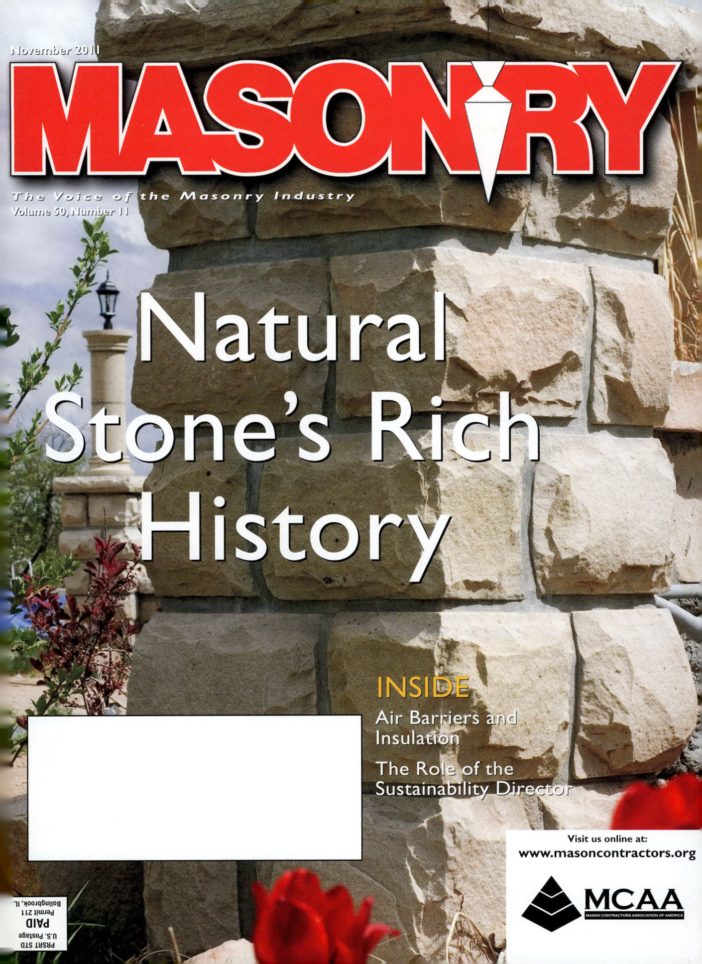 Masonry Magazine November 2011 Page. 1