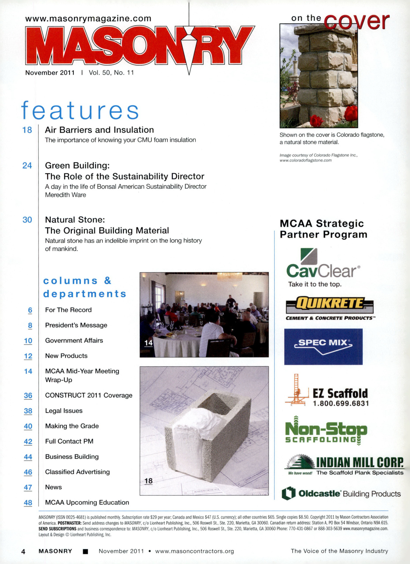 Masonry Magazine November 2011 Page. 6