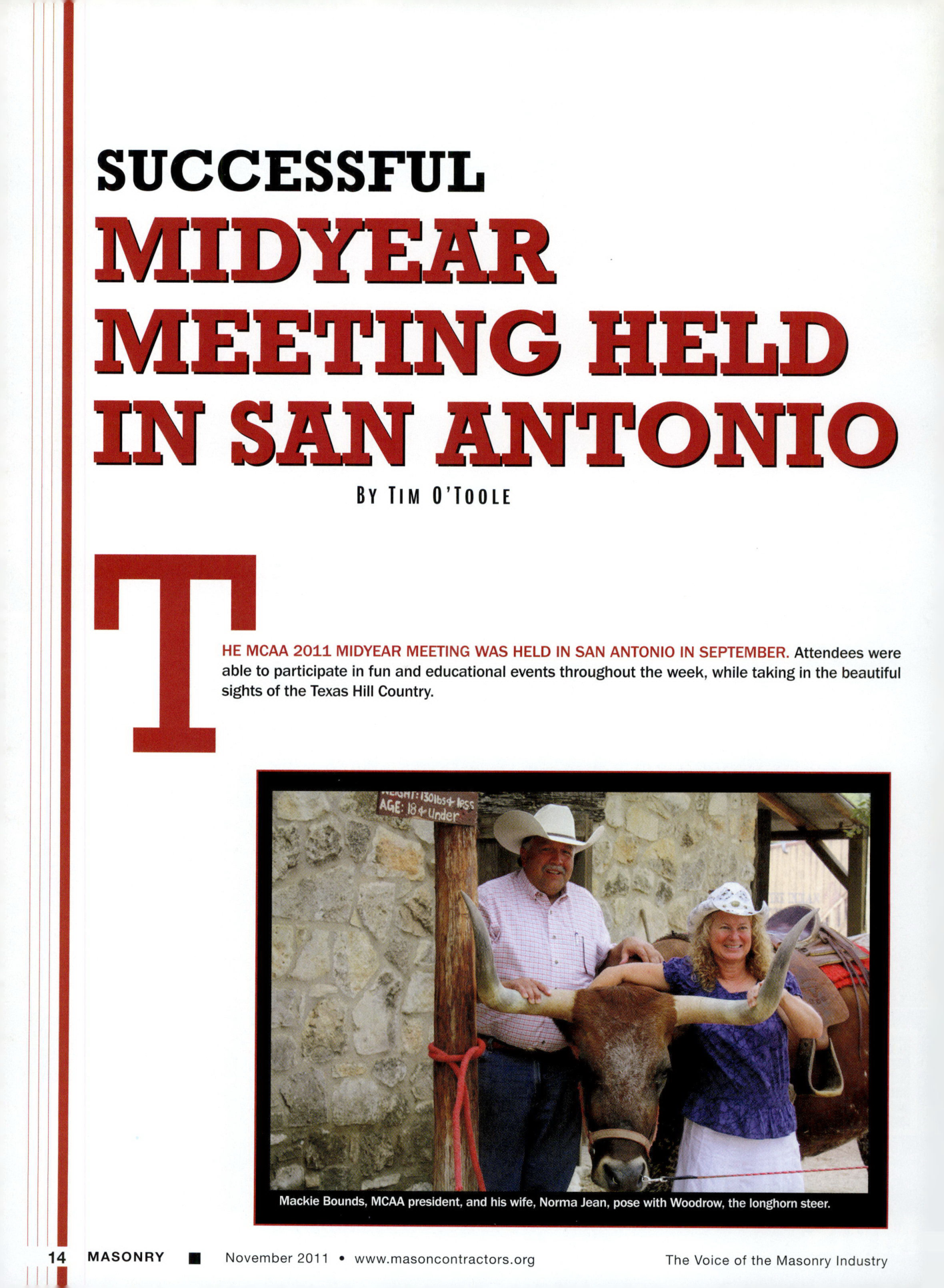 Masonry Magazine November 2011 Page. 16
