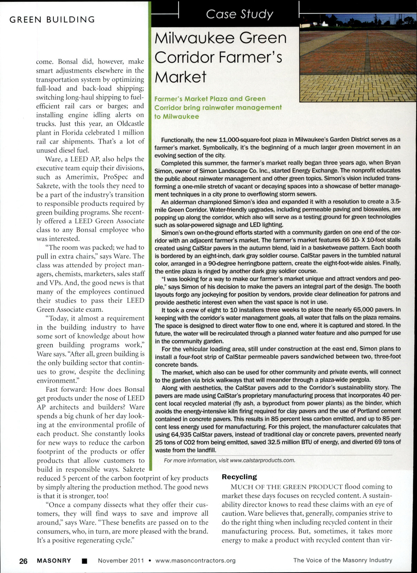 Masonry Magazine November 2011 Page. 28