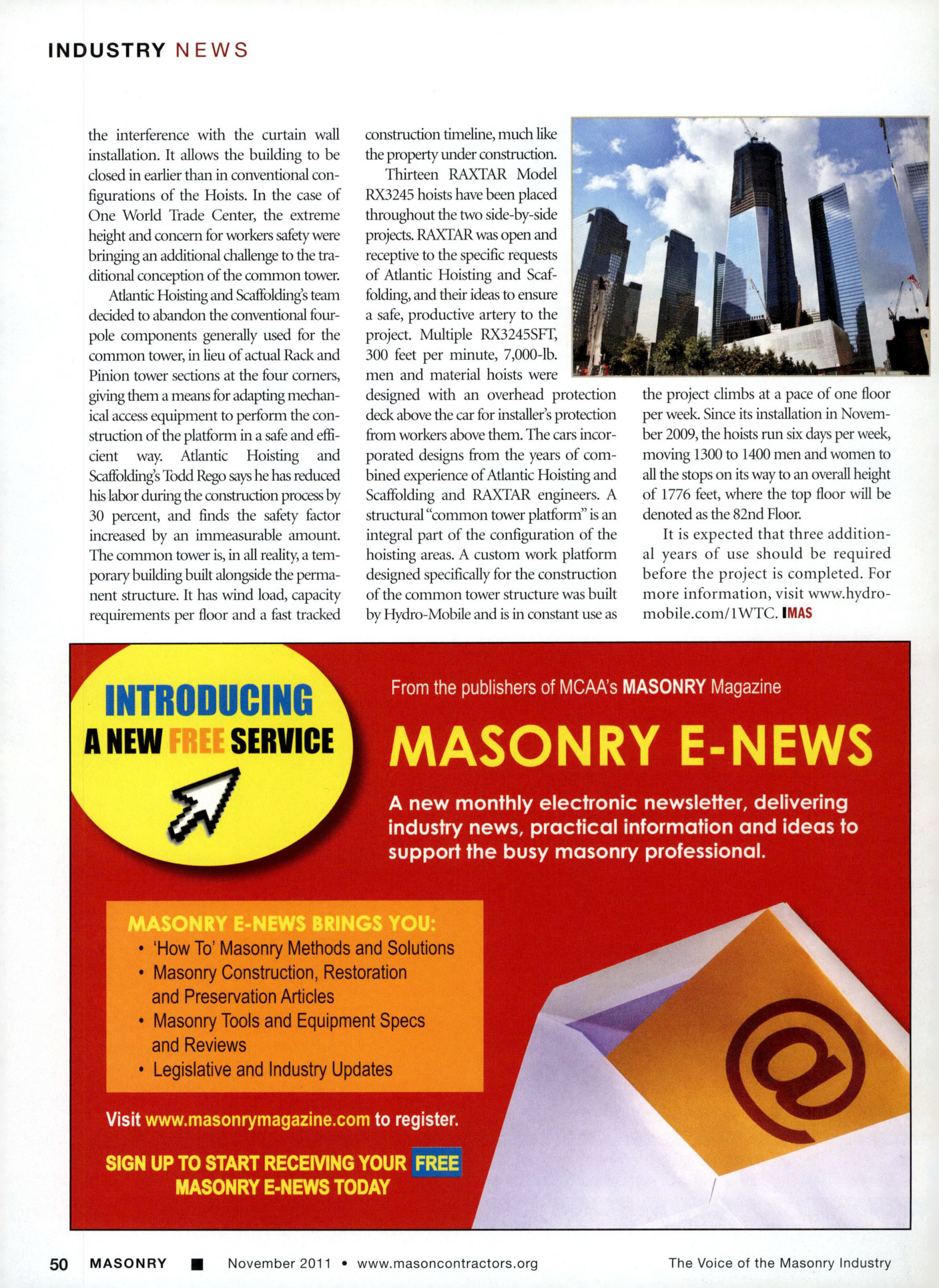Masonry Magazine November 2011 Page. 52