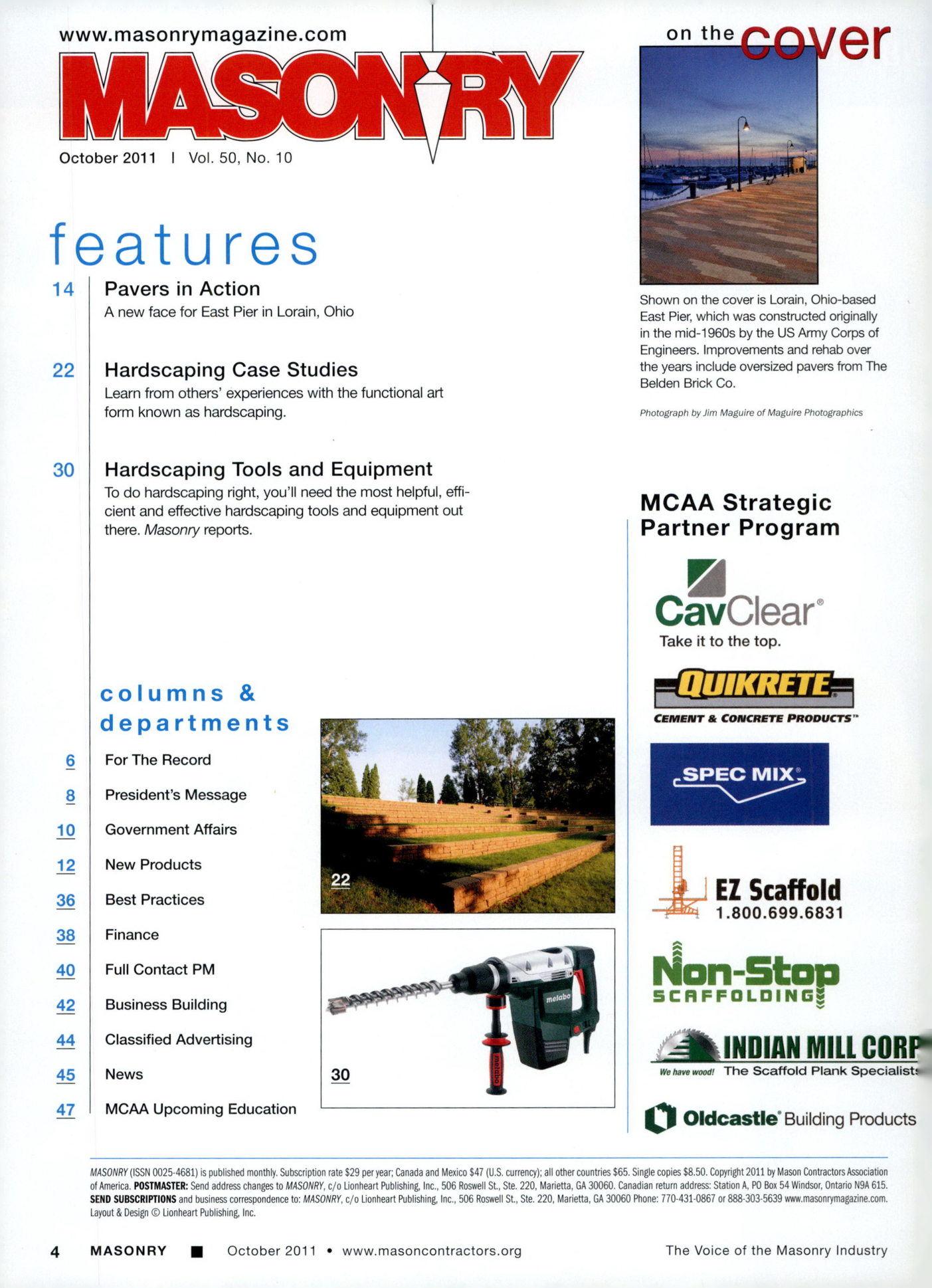 Masonry Magazine October 2011 Page. 6