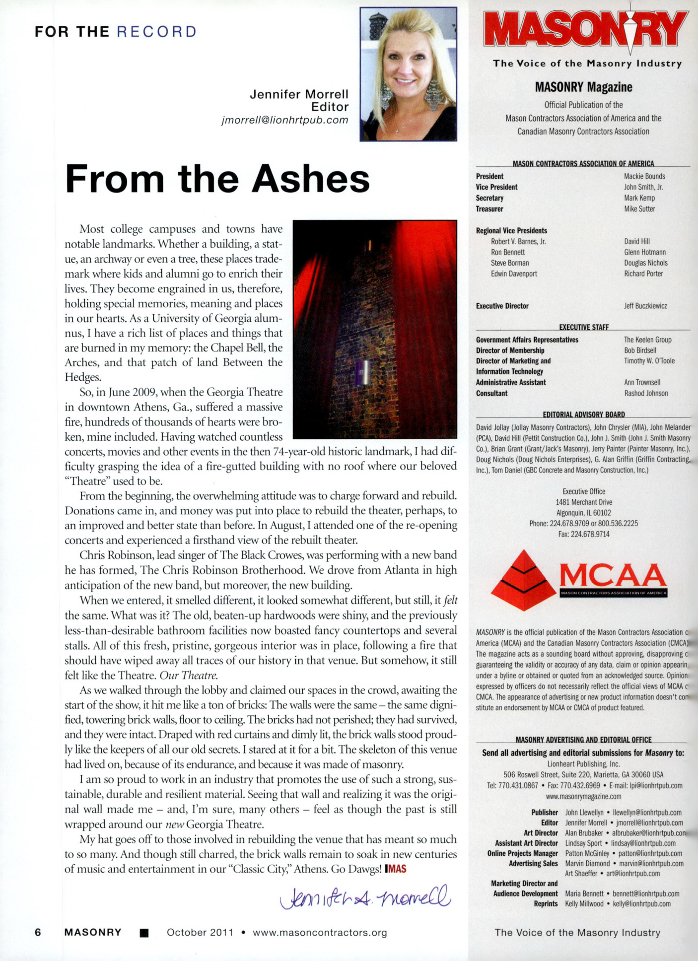 Masonry Magazine October 2011 Page. 8