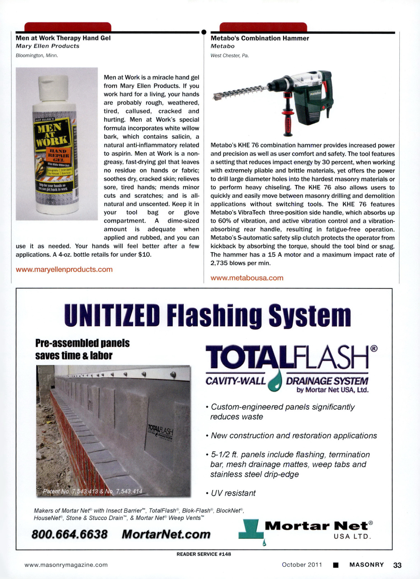 Masonry Magazine October 2011 Page. 35
