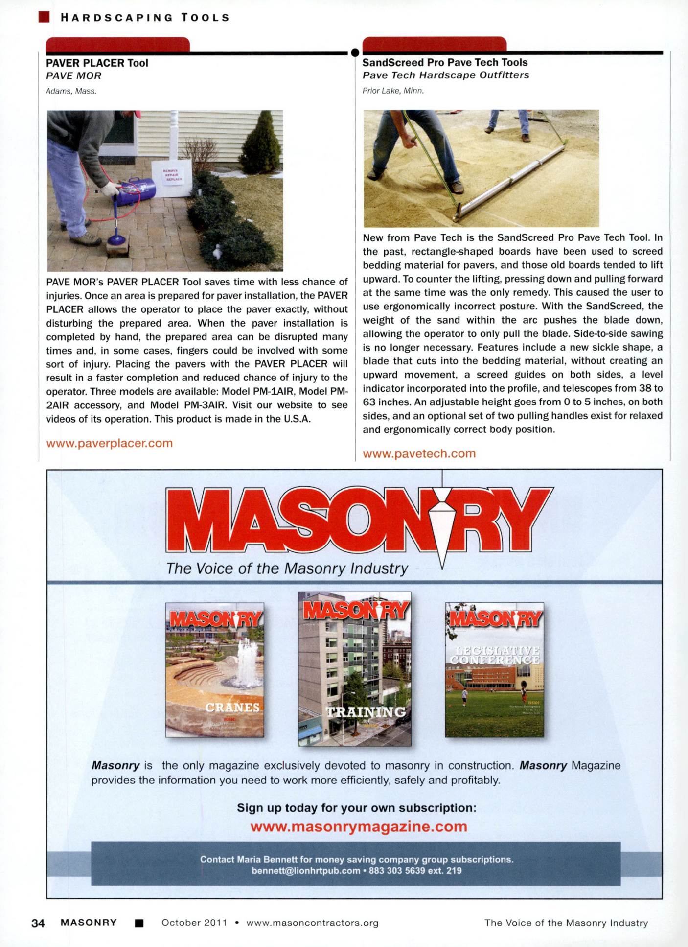 Masonry Magazine October 2011 Page. 36