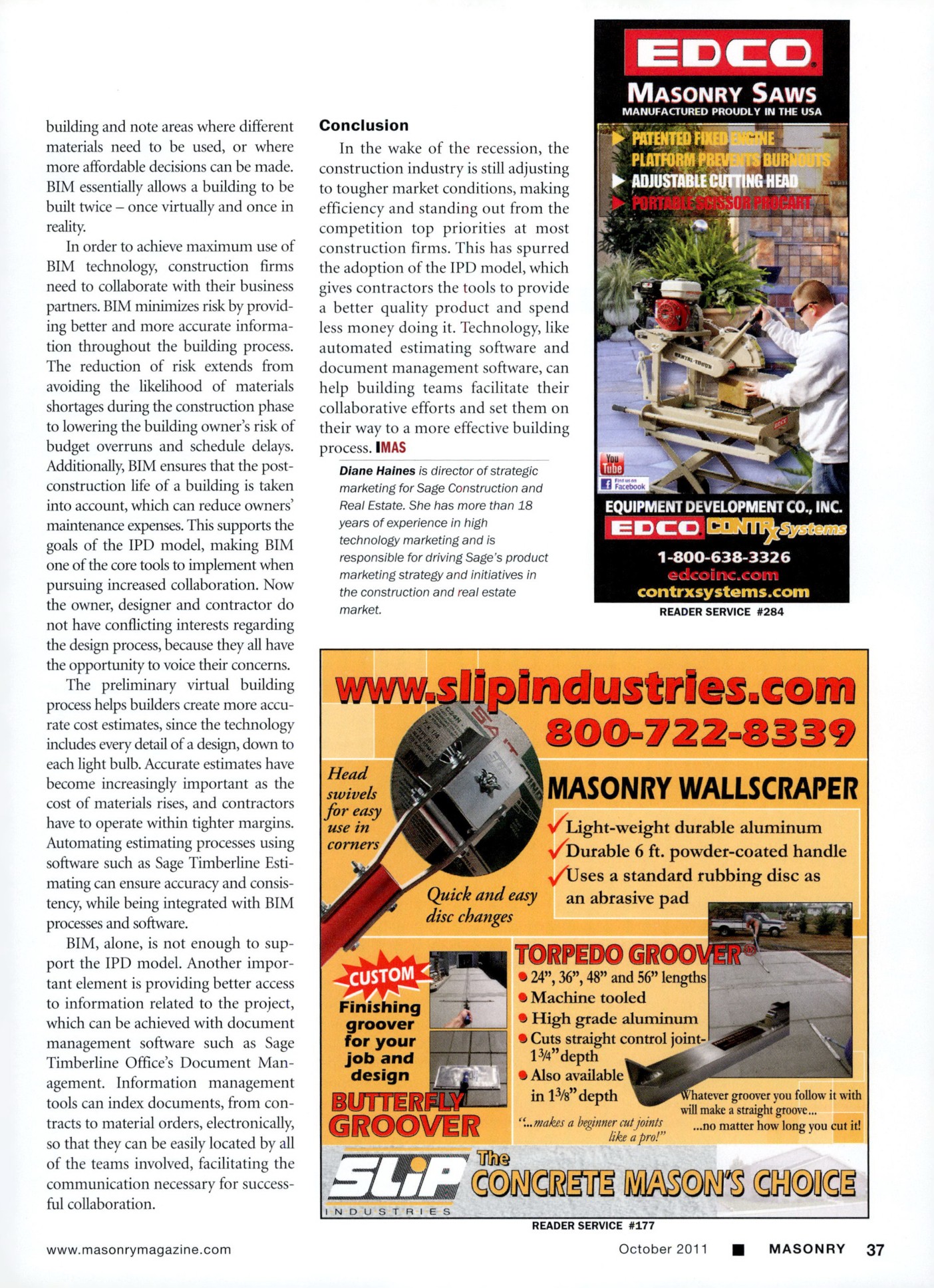 Masonry Magazine October 2011 Page. 39