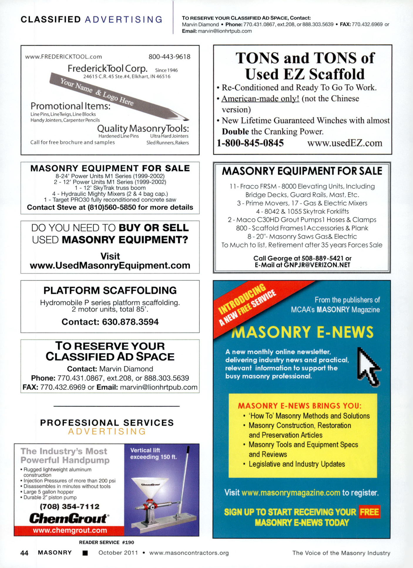 Masonry Magazine October 2011 Page. 46