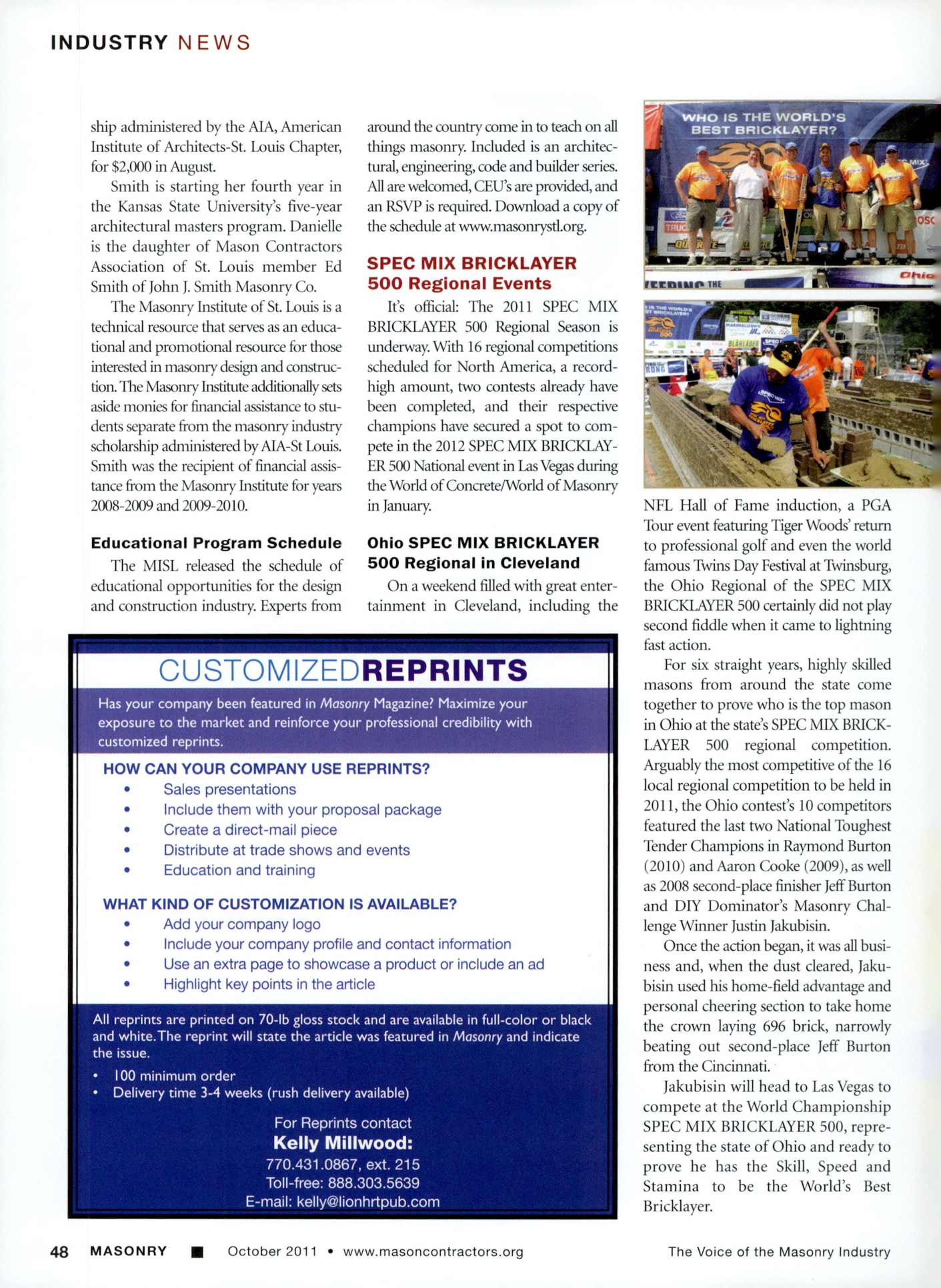 Masonry Magazine October 2011 Page. 50