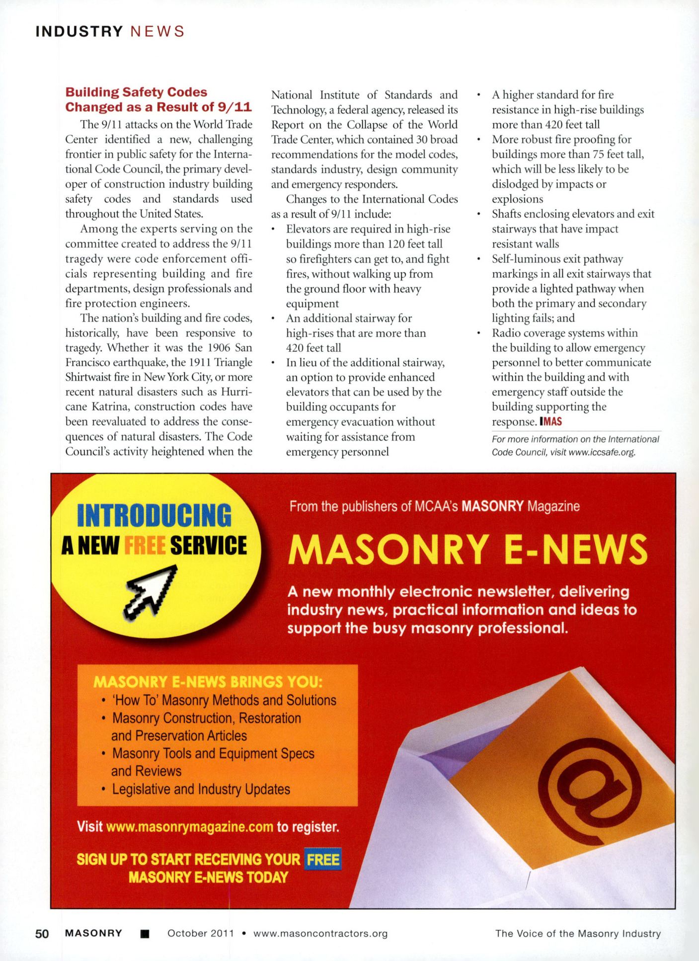 Masonry Magazine October 2011 Page. 52