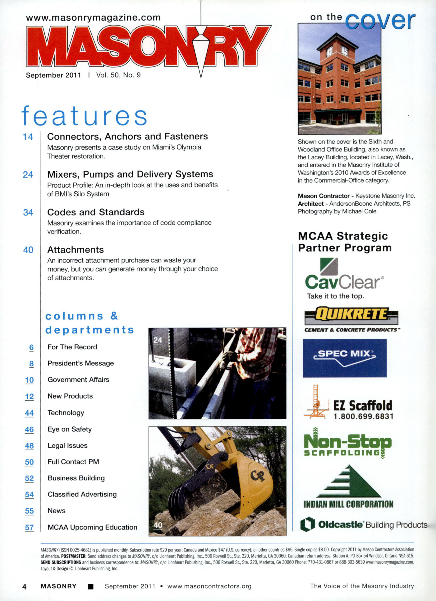Masonry Magazine September 2011 Page. 6