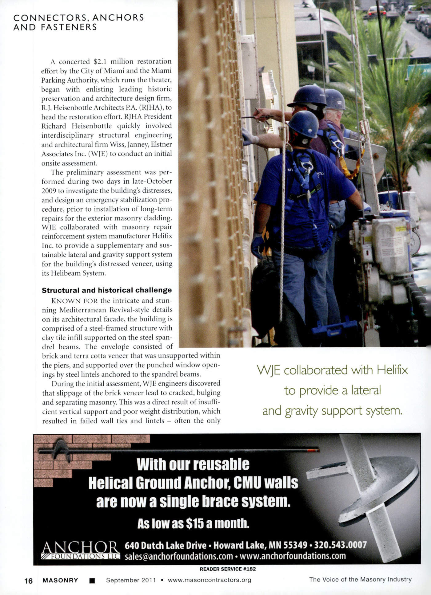 Masonry Magazine September 2011 Page. 18