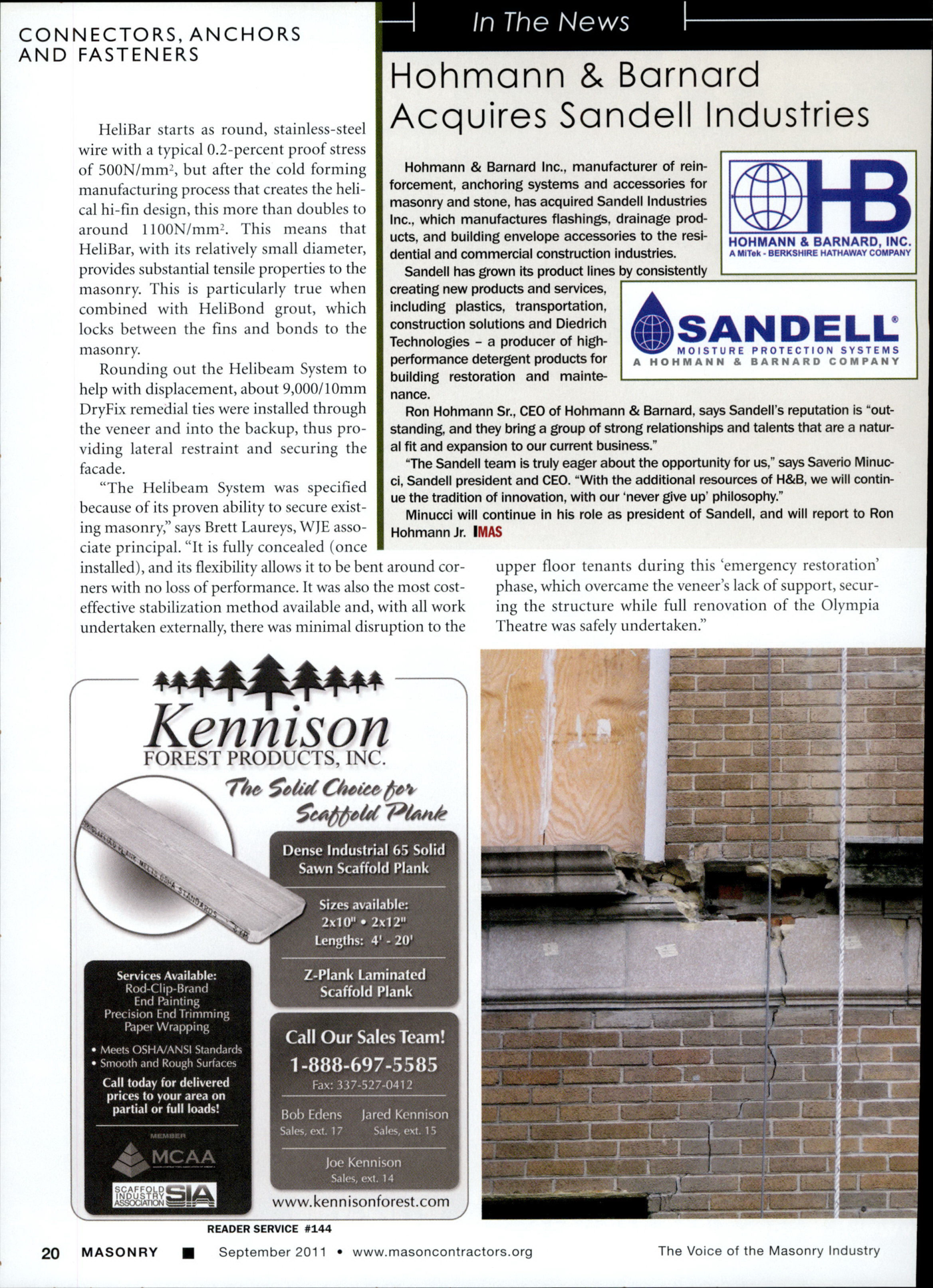 Masonry Magazine September 2011 Page. 22