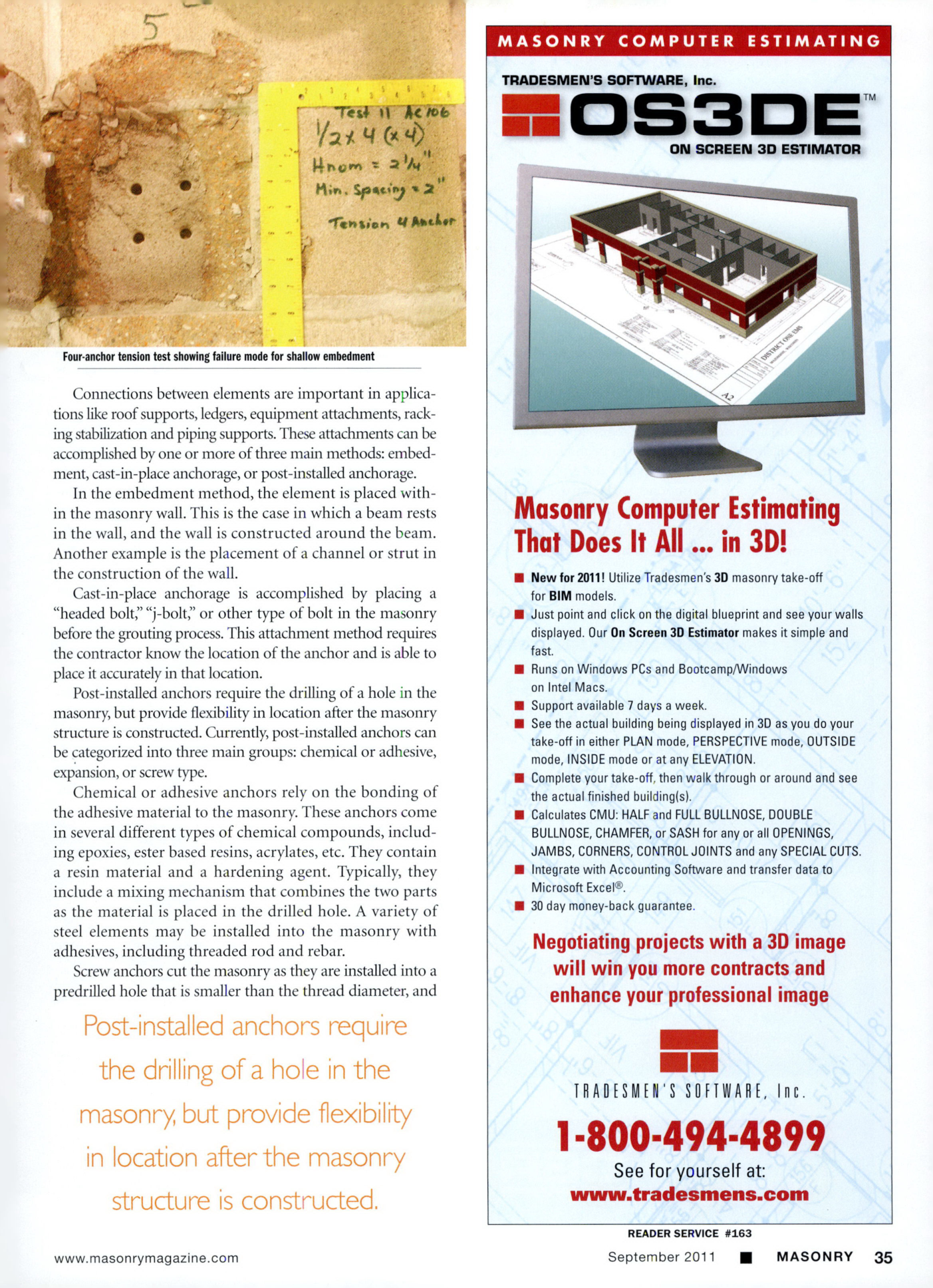 Masonry Magazine September 2011 Page. 37