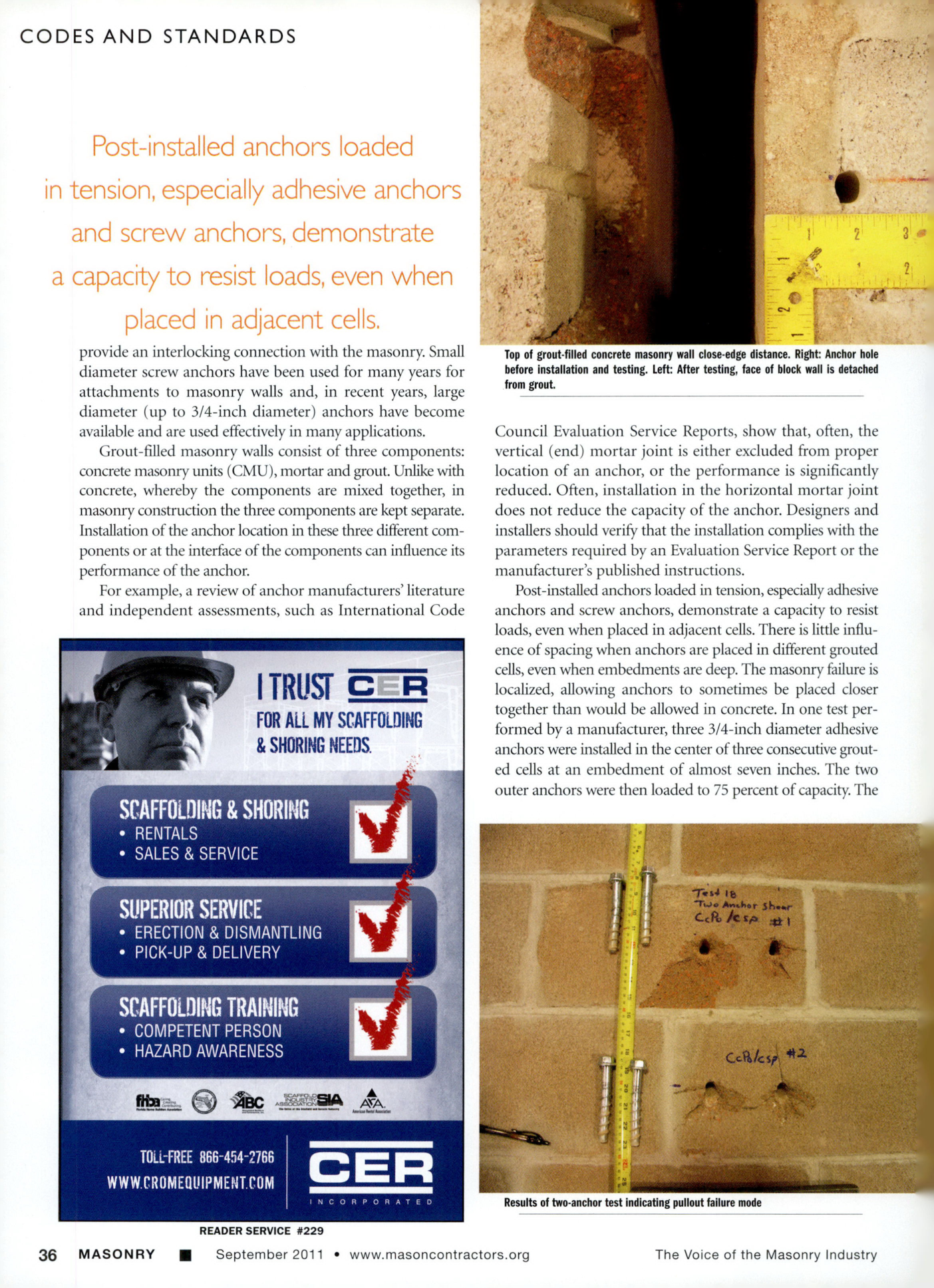Masonry Magazine September 2011 Page. 38