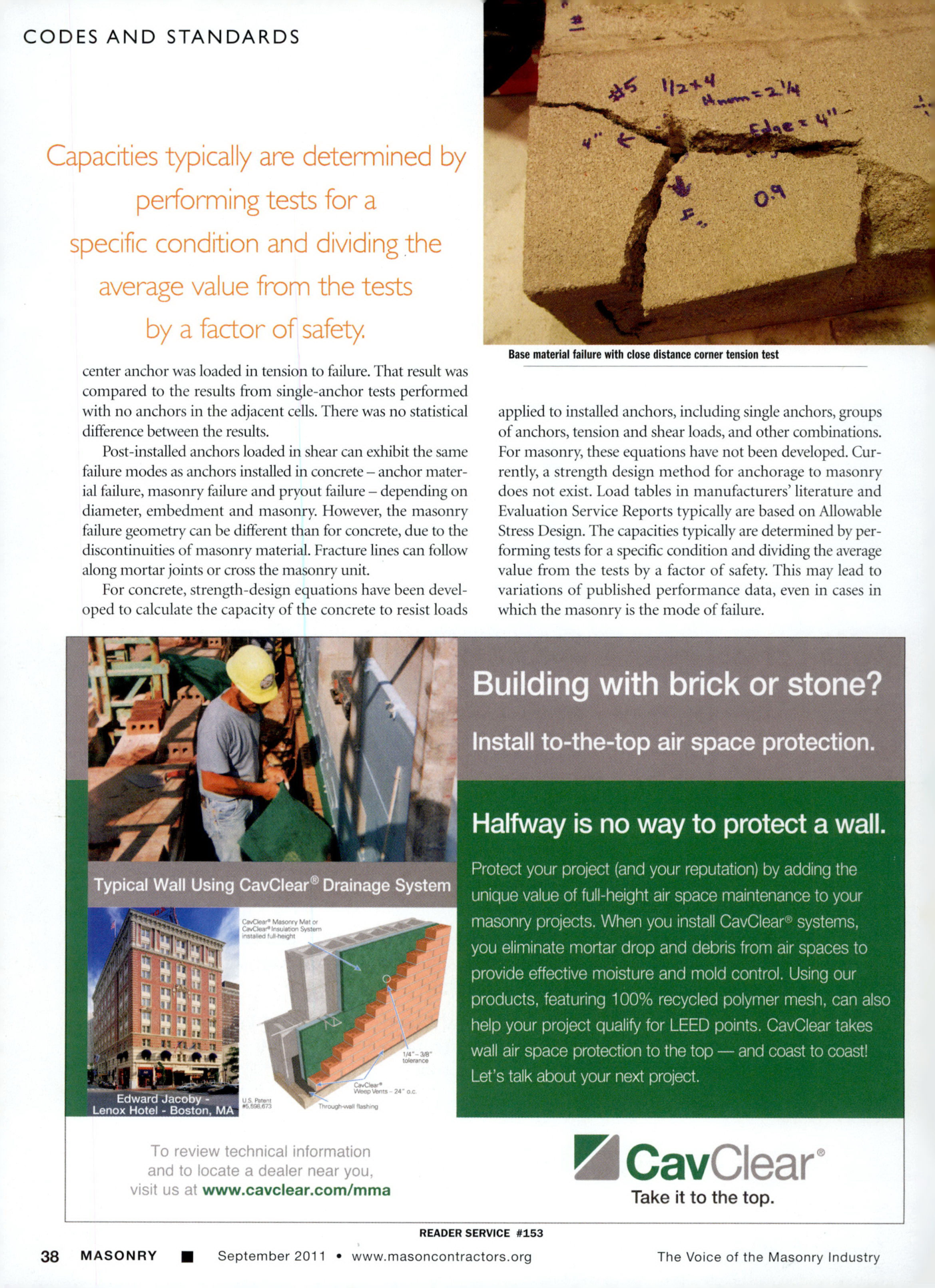 Masonry Magazine September 2011 Page. 40