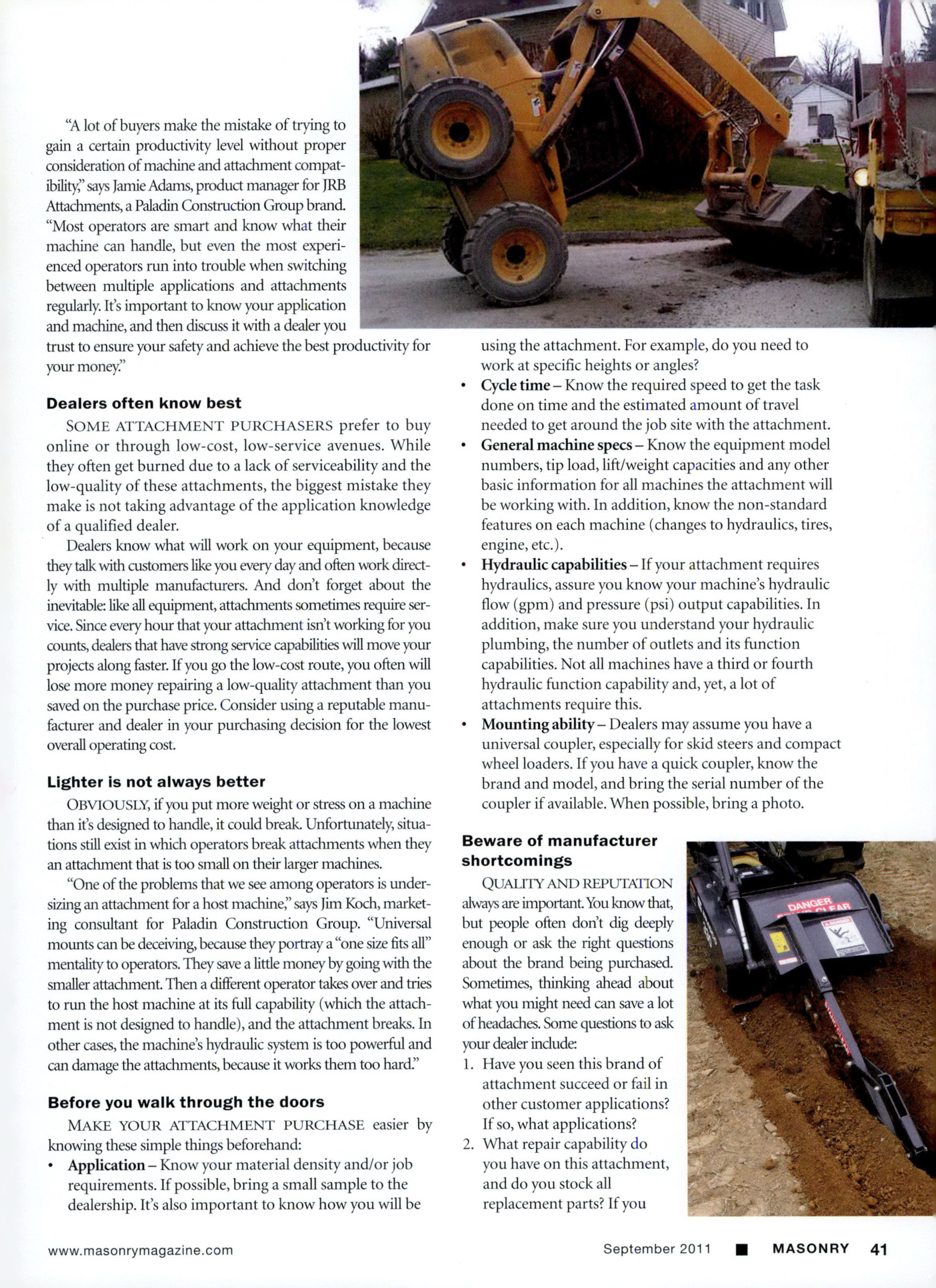 Masonry Magazine September 2011 Page. 43