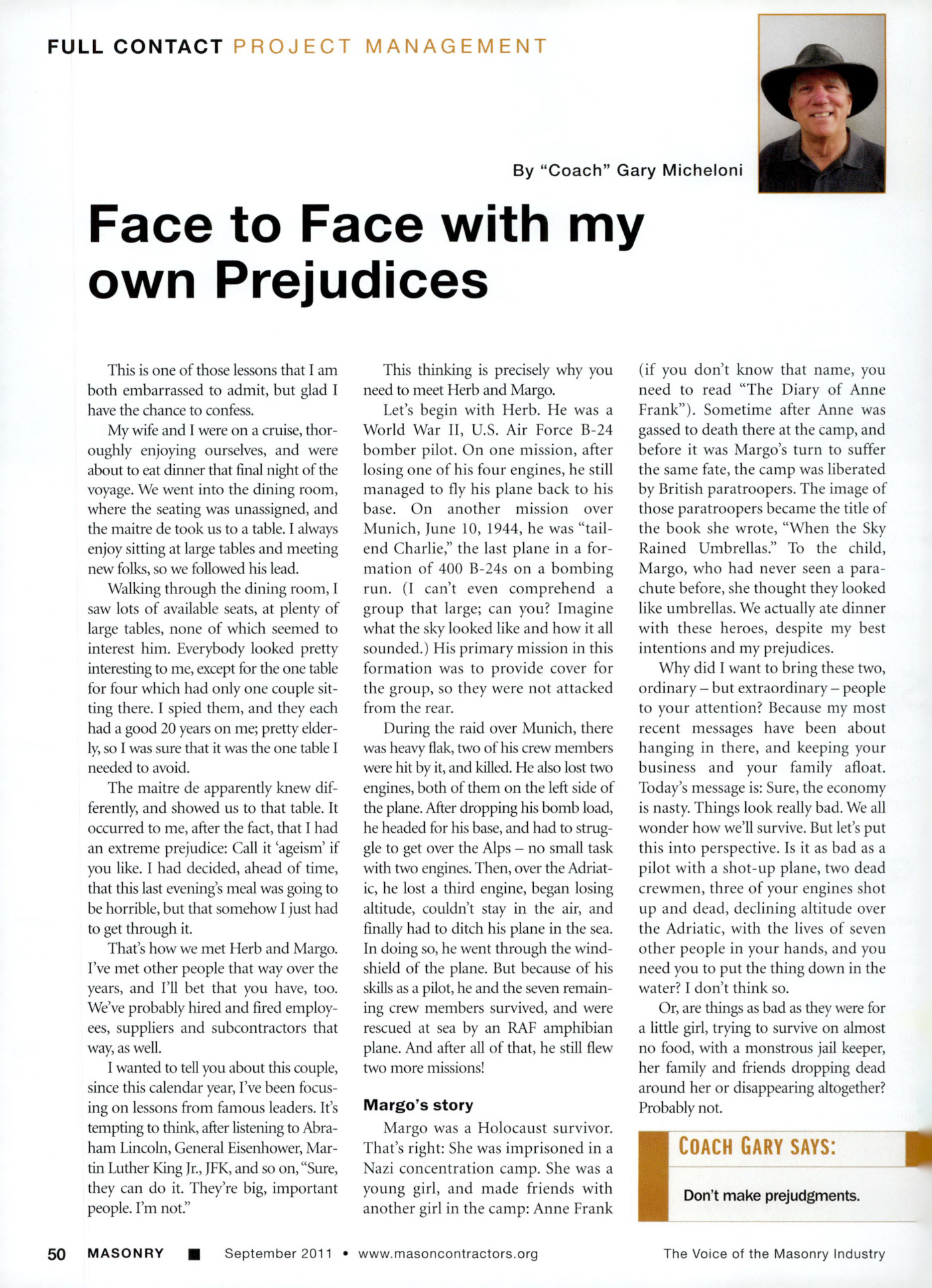 Masonry Magazine September 2011 Page. 52