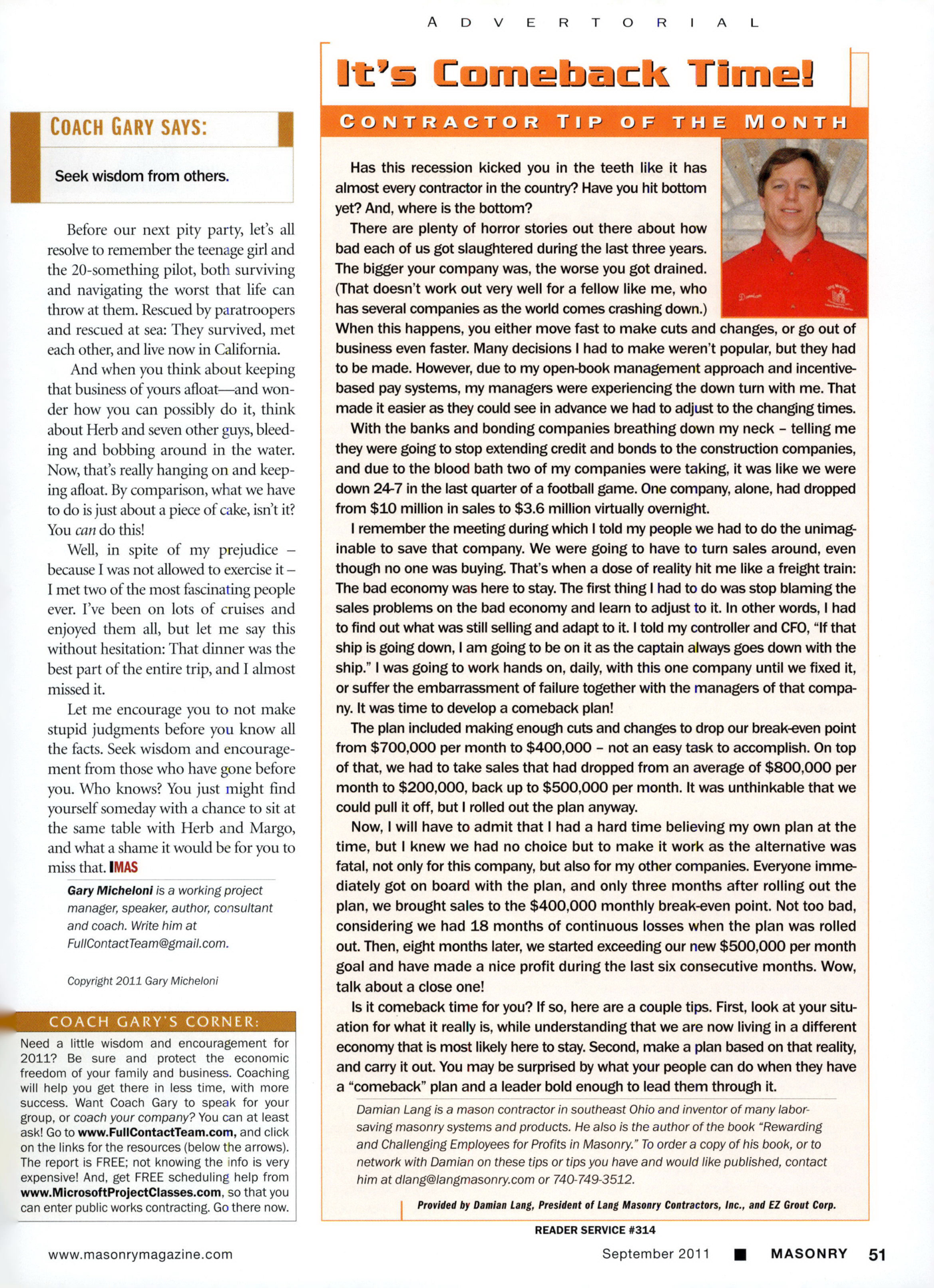 Masonry Magazine September 2011 Page. 53