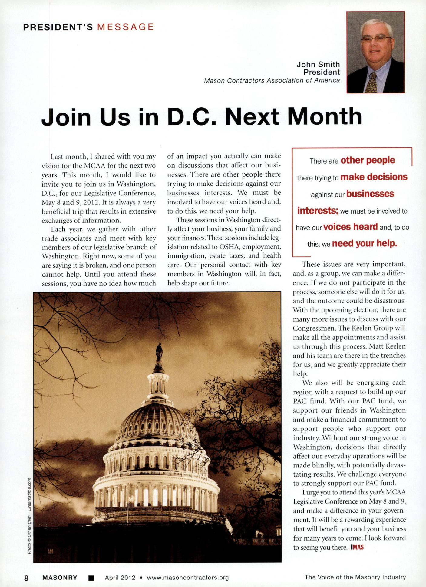 Masonry Magazine April 2012 Page. 10