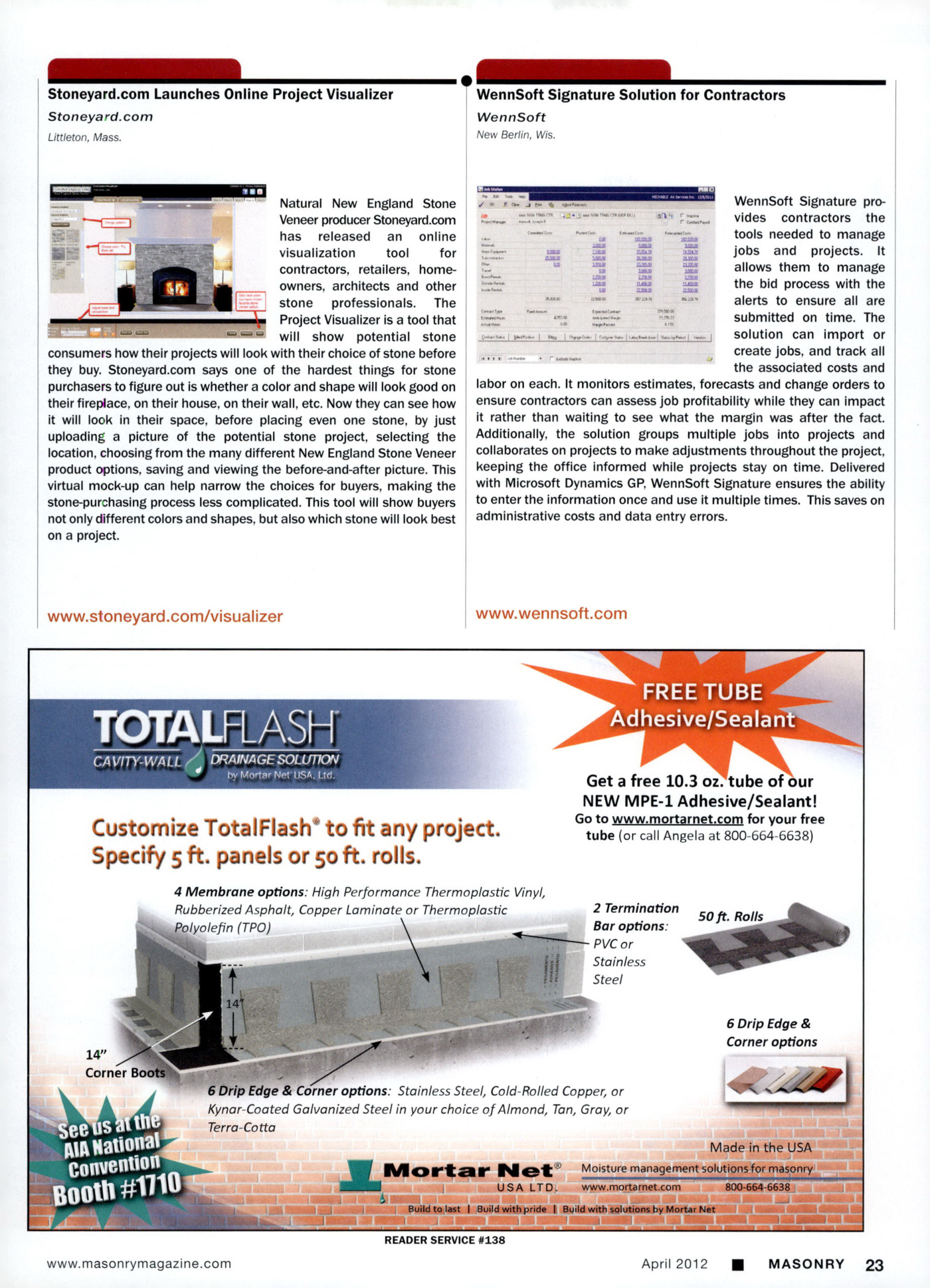 Masonry Magazine April 2012 Page. 25