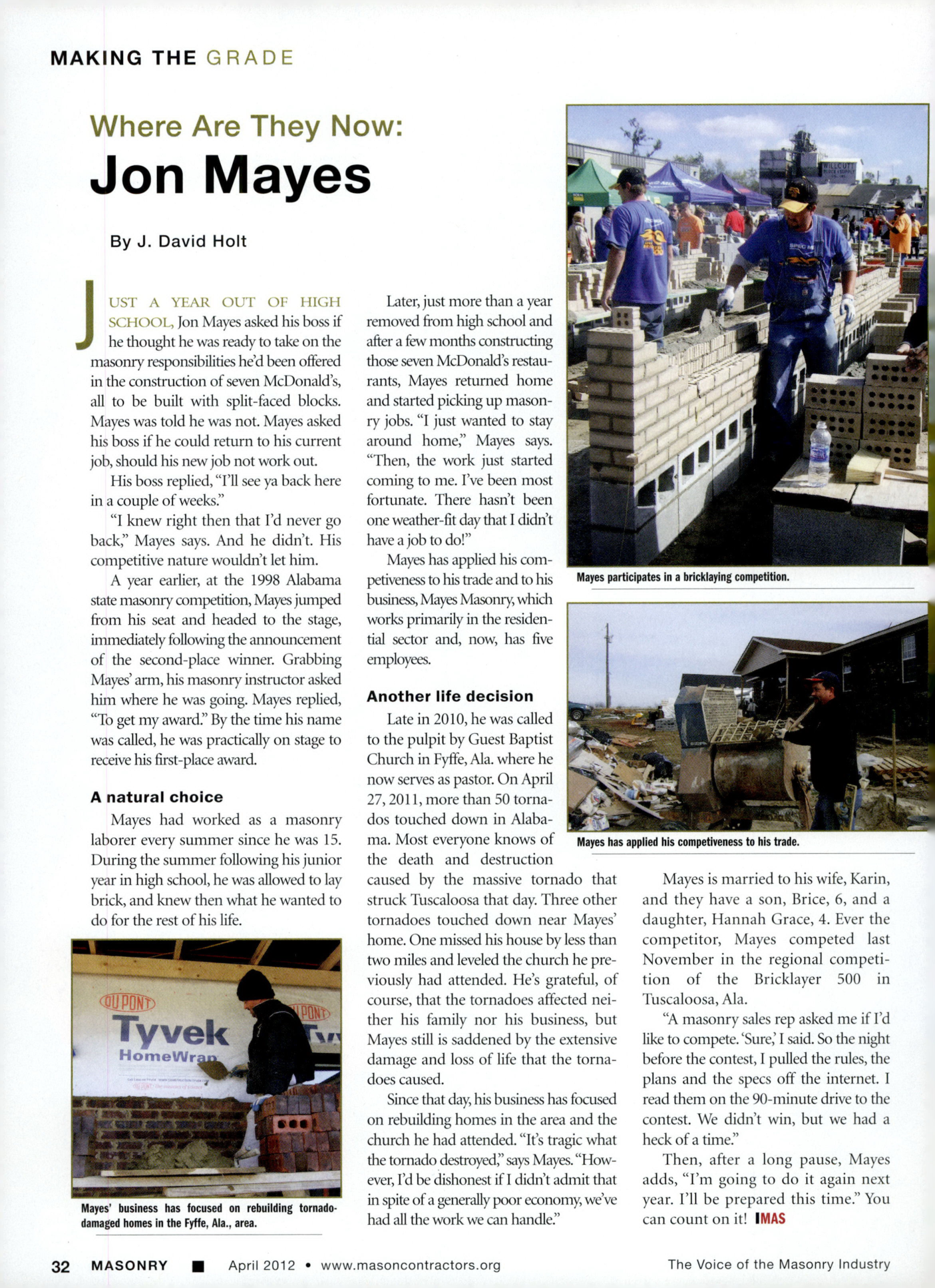 Masonry Magazine April 2012 Page. 34