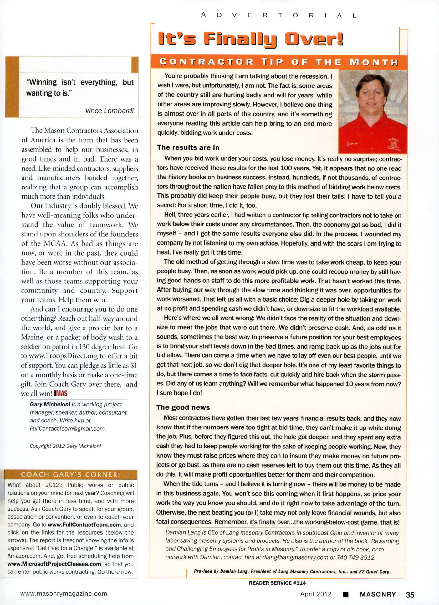 Masonry Magazine April 2012 Page. 37