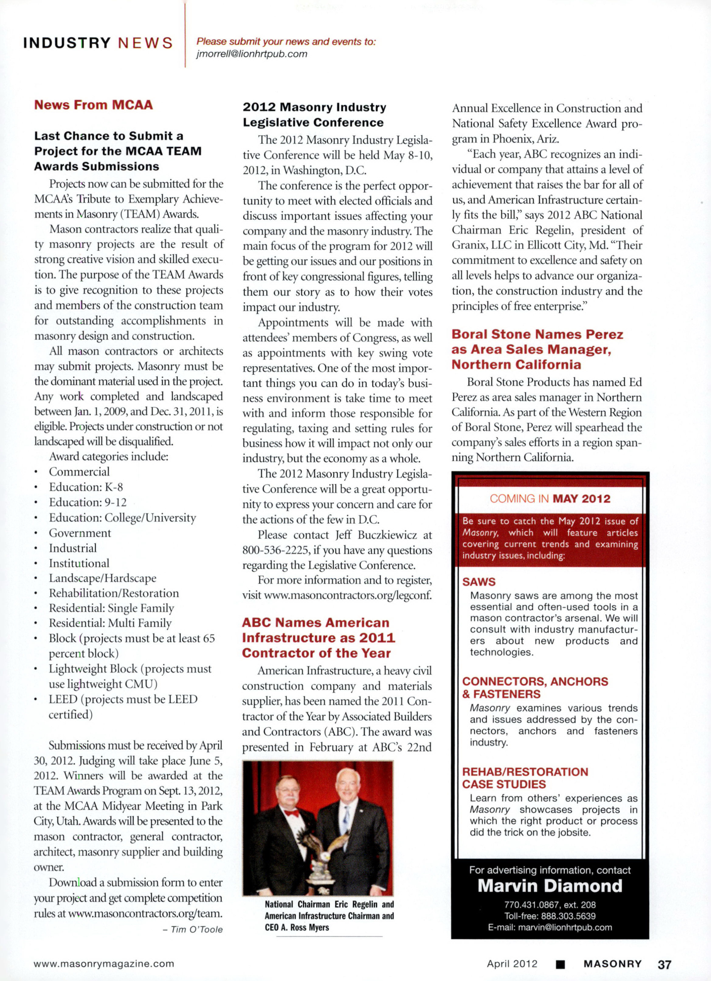 Masonry Magazine April 2012 Page. 39