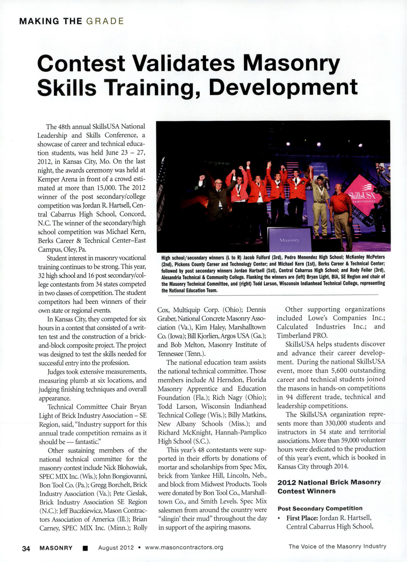 Masonry Magazine August 2012 Page. 36