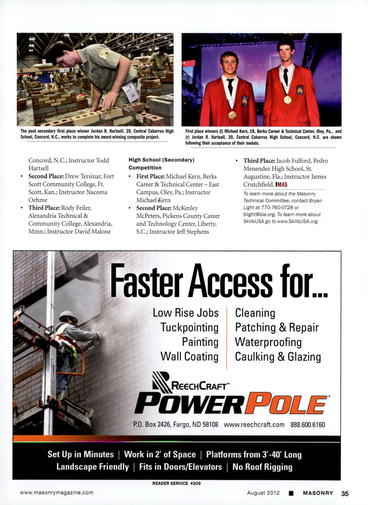Masonry Magazine August 2012 Page. 37