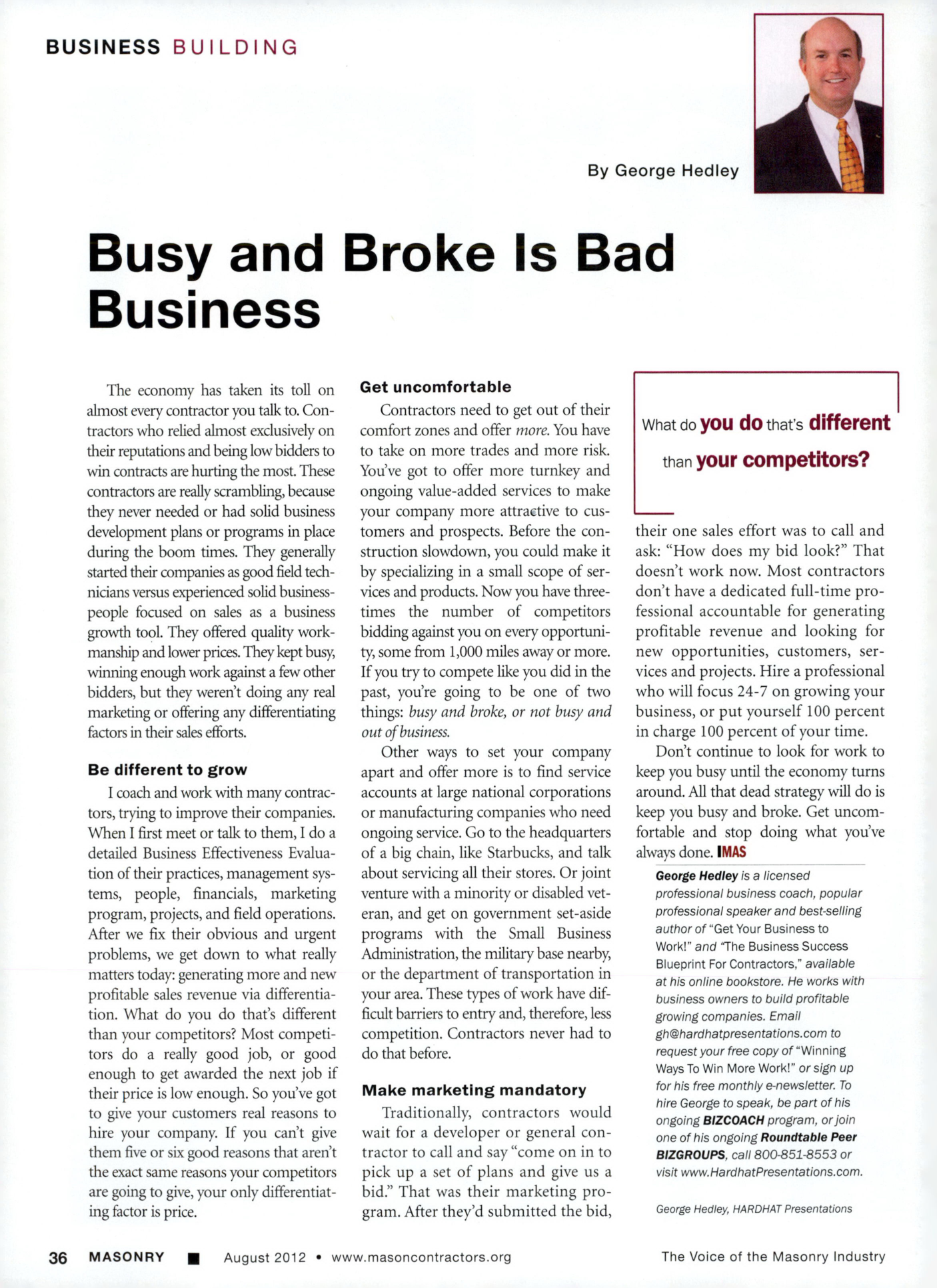 Masonry Magazine August 2012 Page. 38
