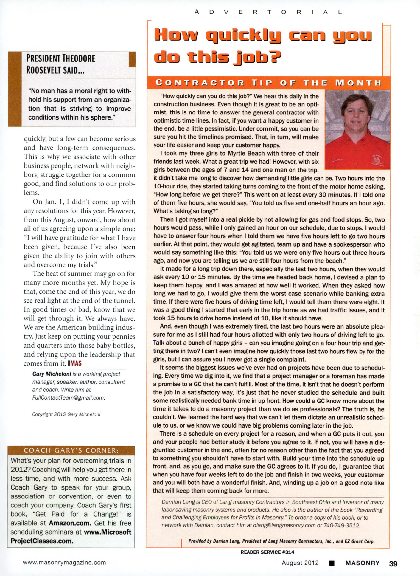 Masonry Magazine August 2012 Page. 41