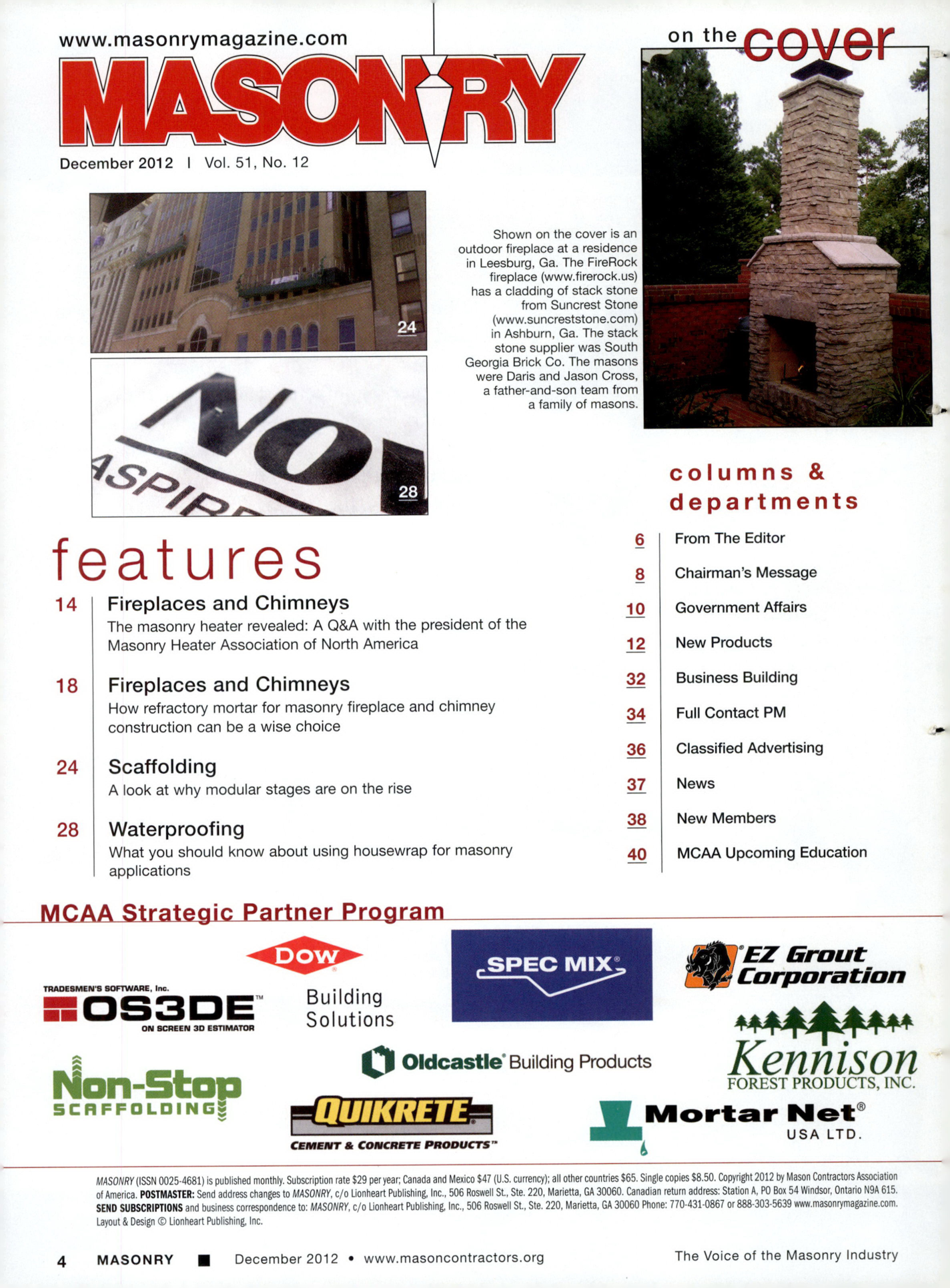 Masonry Magazine December 2012 Page. 6