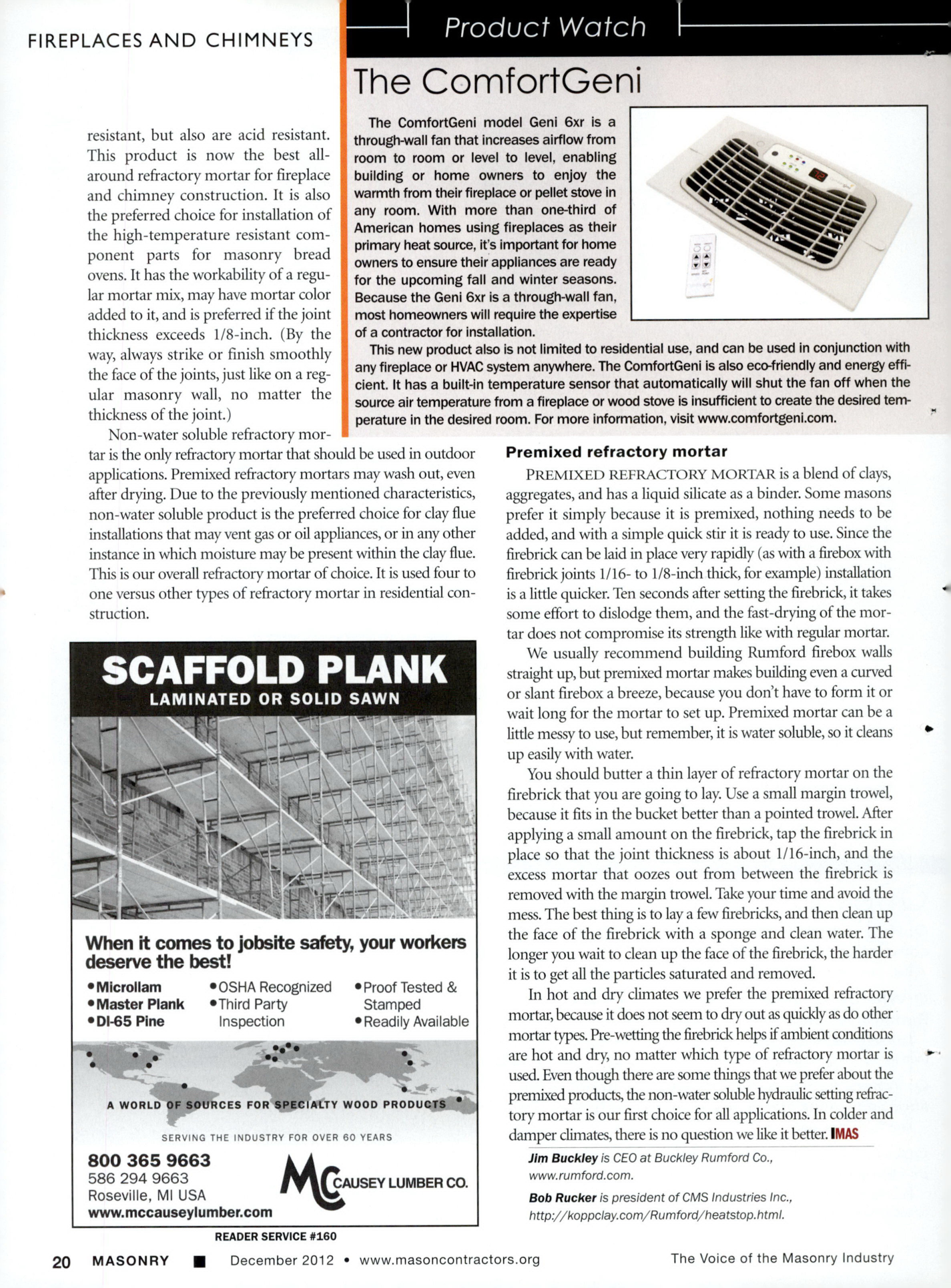Masonry Magazine December 2012 Page. 22