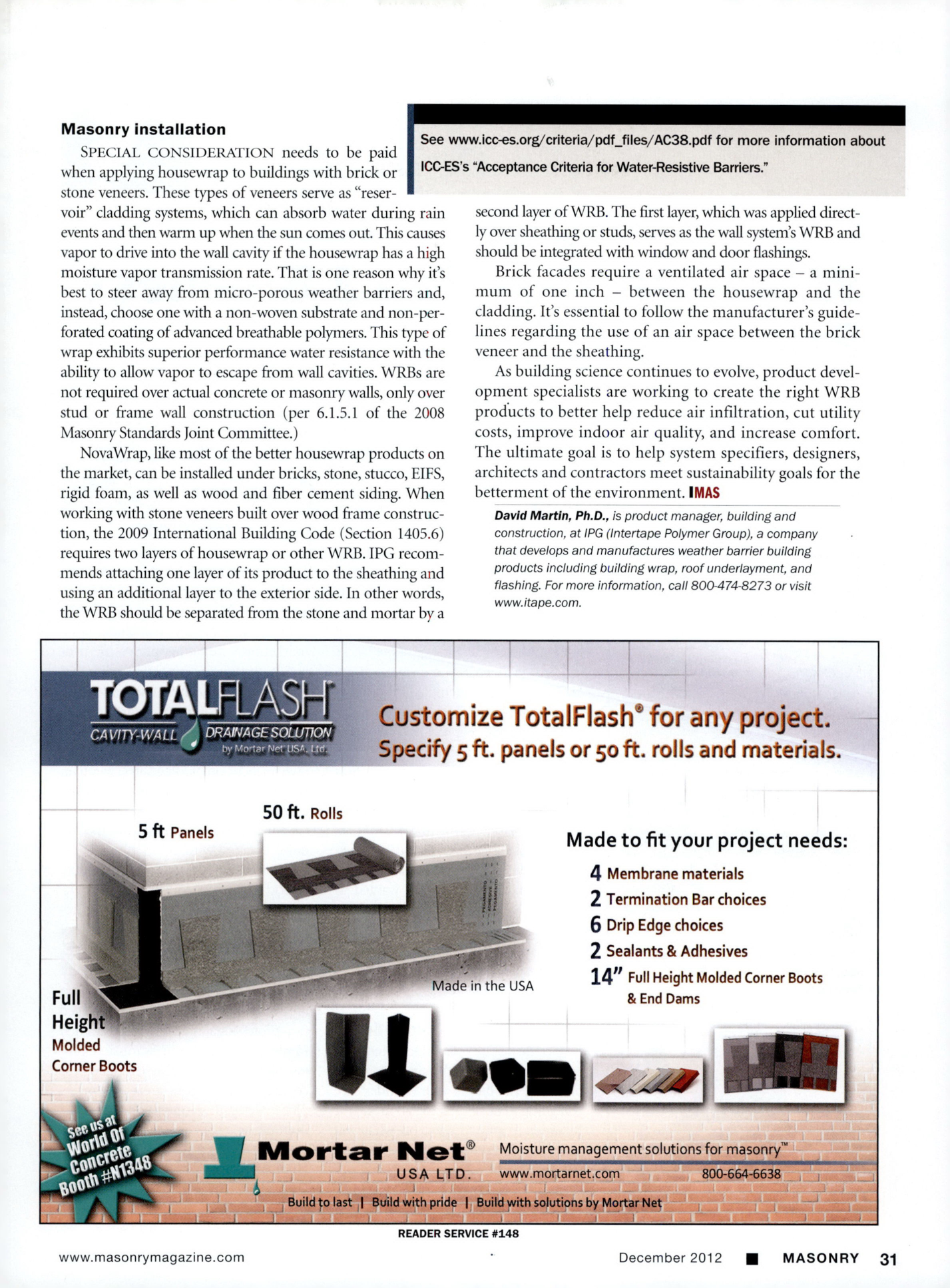 Masonry Magazine December 2012 Page. 33