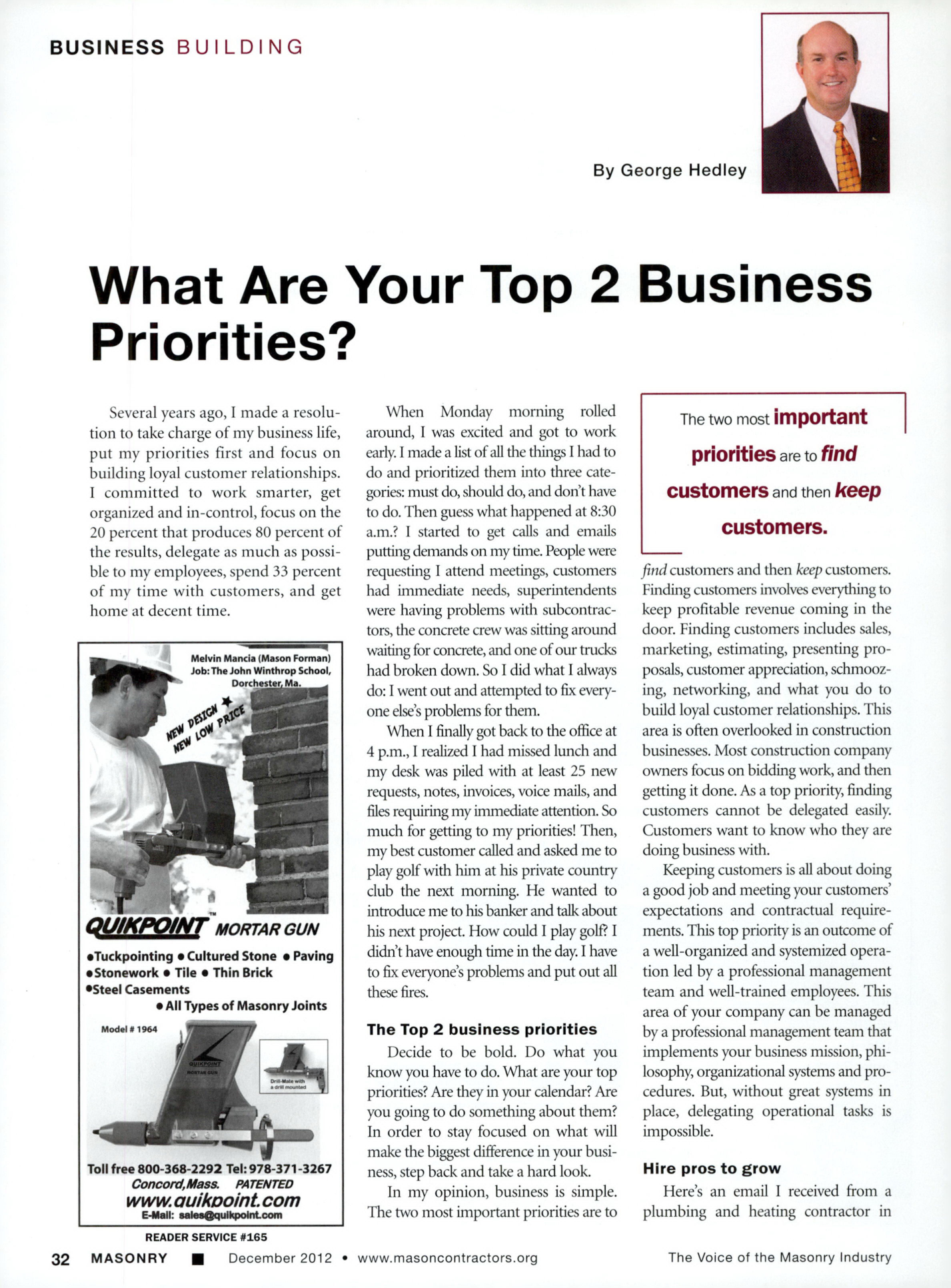 Masonry Magazine December 2012 Page. 34