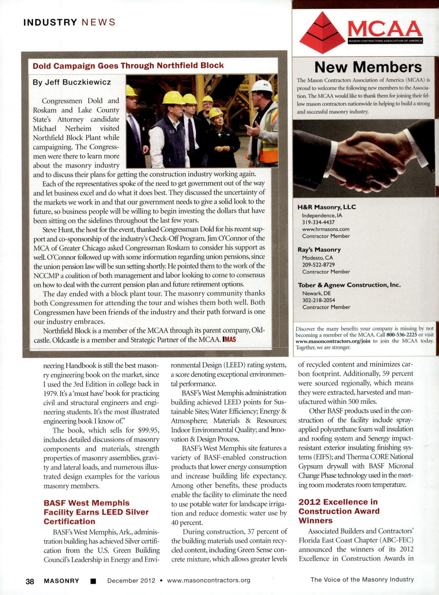 Masonry Magazine December 2012 Page. 40