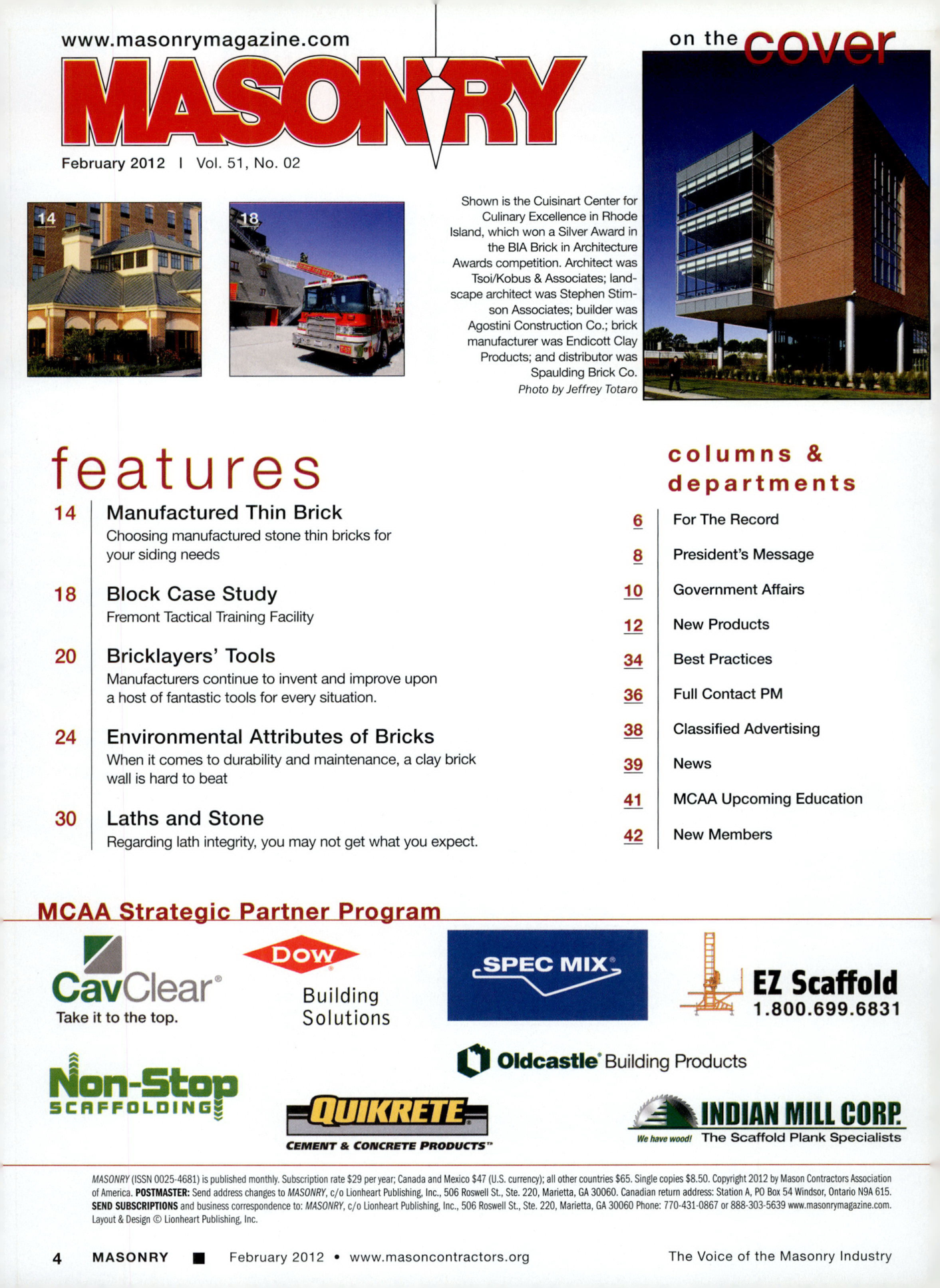 Masonry Magazine February 2012 Page. 6