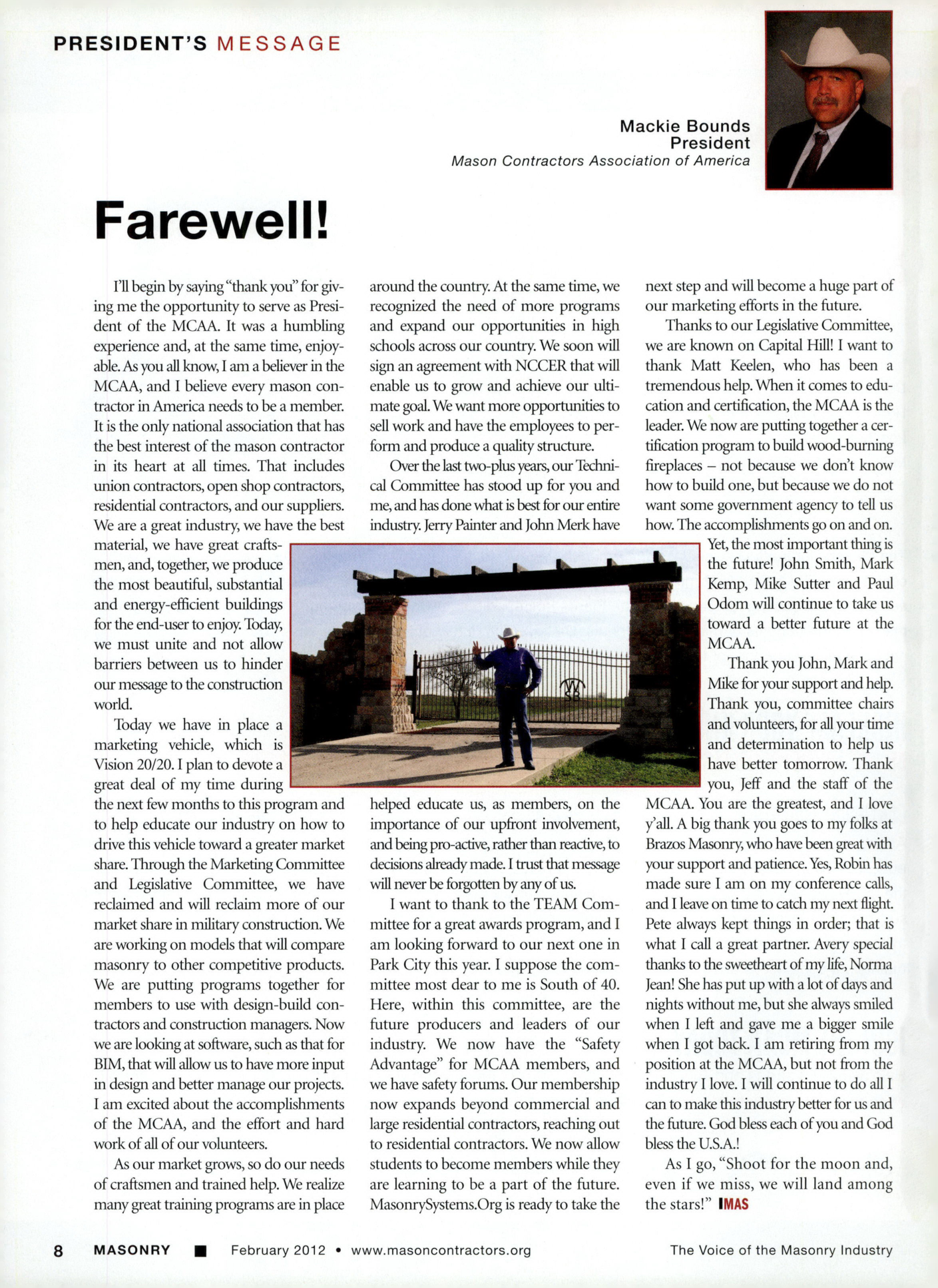 Masonry Magazine February 2012 Page. 18