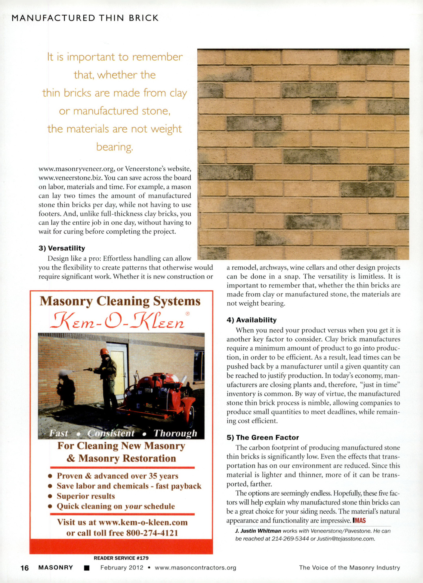 Masonry Magazine February 2012 Page. 26