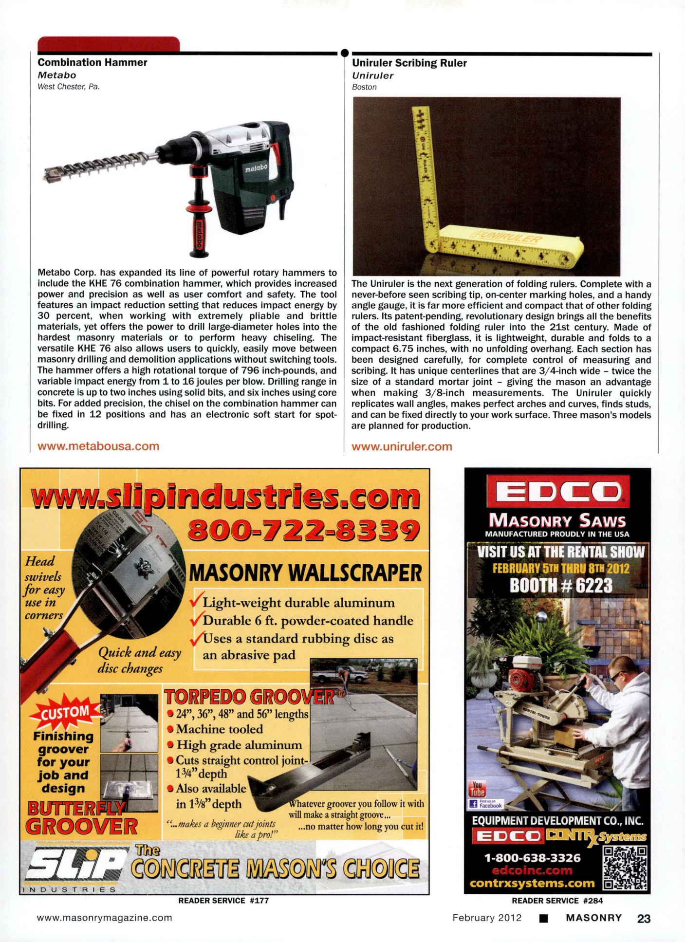 Masonry Magazine February 2012 Page. 33