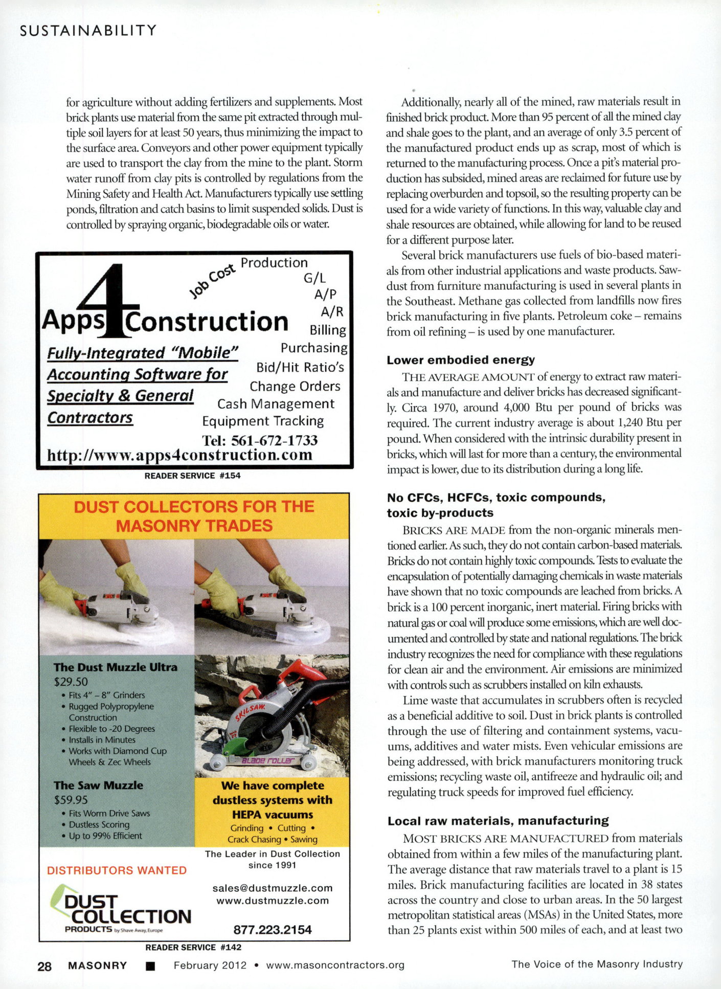 Masonry Magazine February 2012 Page. 38